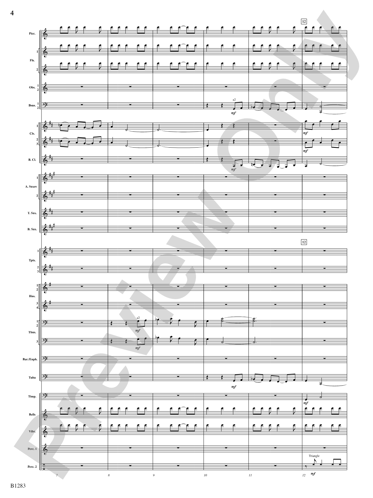 Motion: Concert Band Conductor Score & Parts