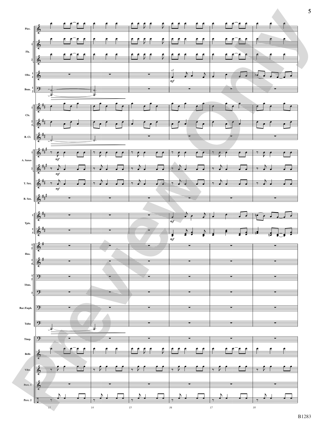 Motion: Concert Band Conductor Score & Parts