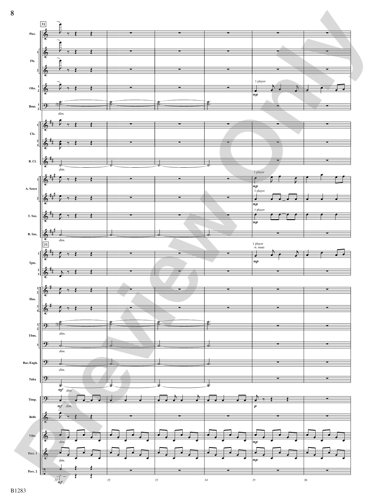 Motion: Concert Band Conductor Score & Parts