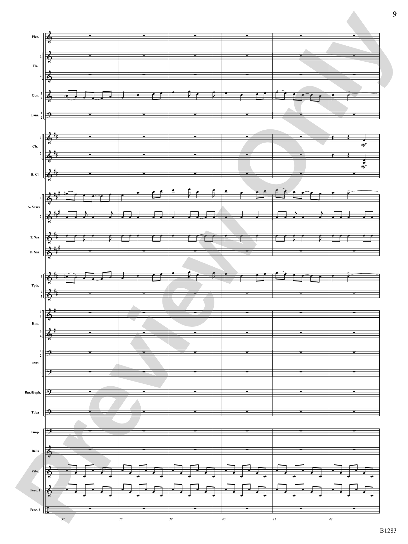 Motion: Concert Band Conductor Score & Parts