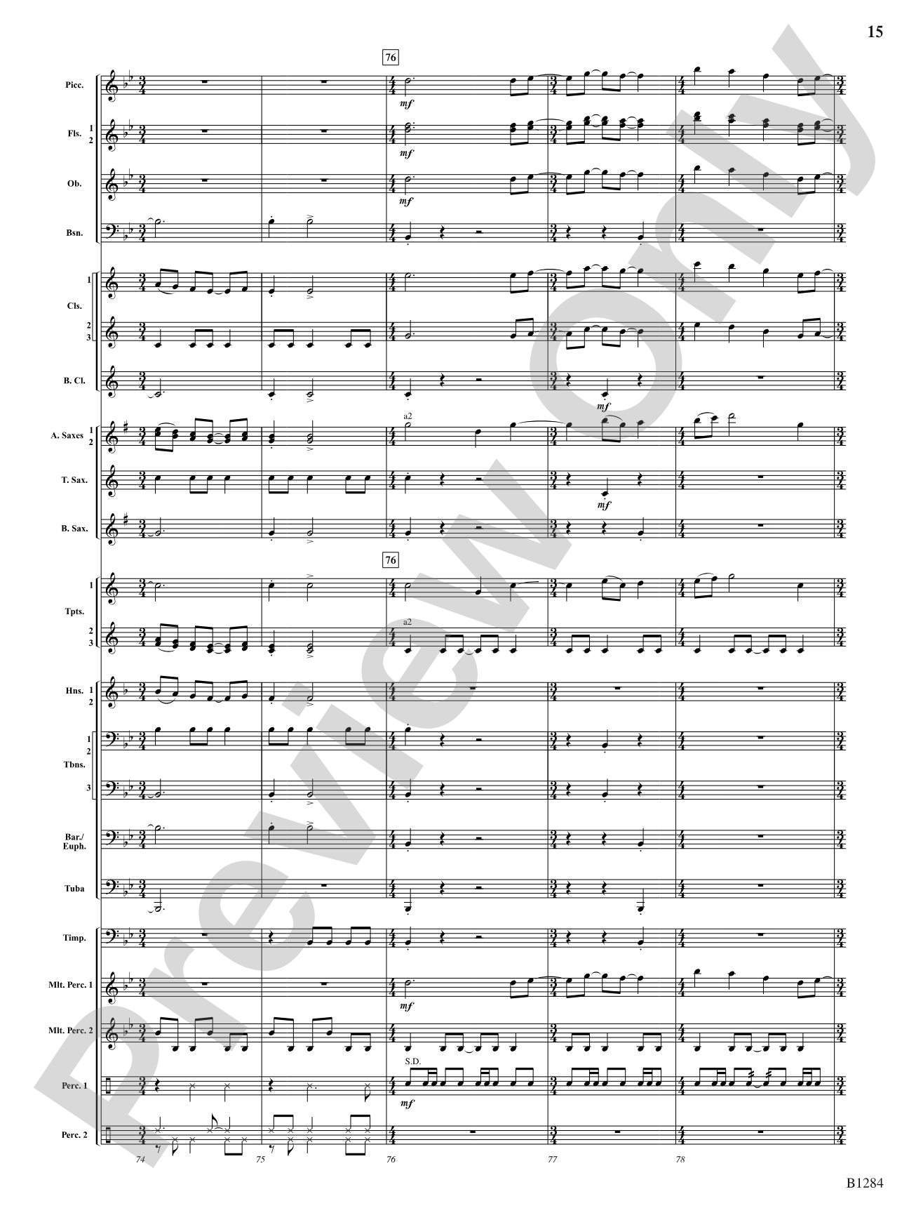 ...Not Afraid to Dream: Concert Band Conductor Score & Parts