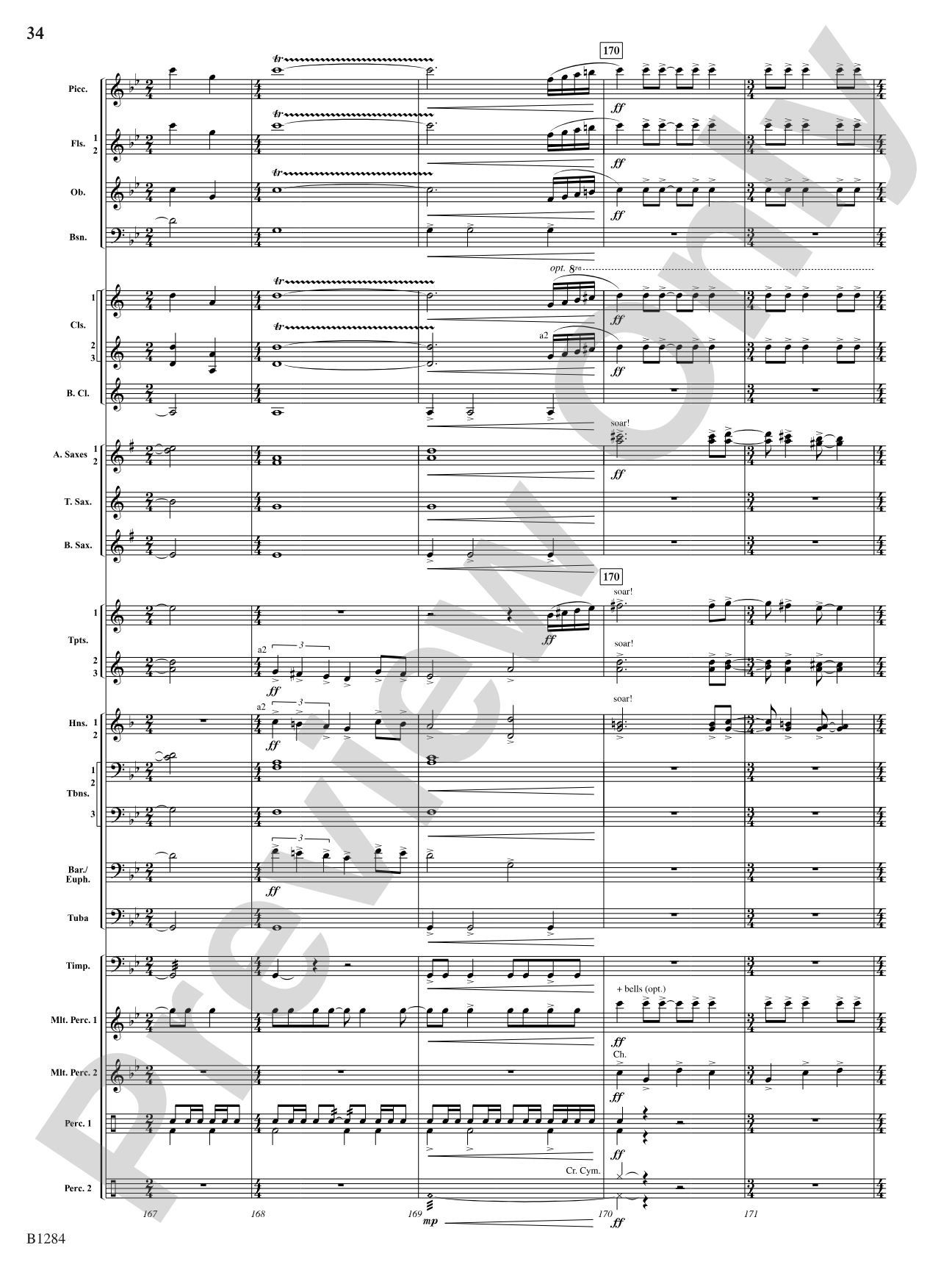 ...Not Afraid to Dream: Concert Band Conductor Score & Parts