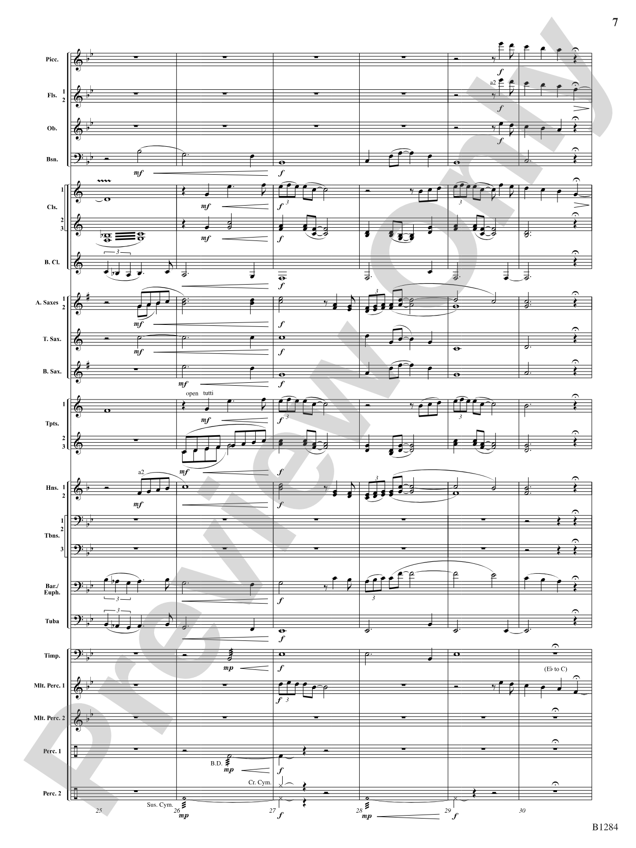 ...Not Afraid to Dream: Concert Band Conductor Score & Parts