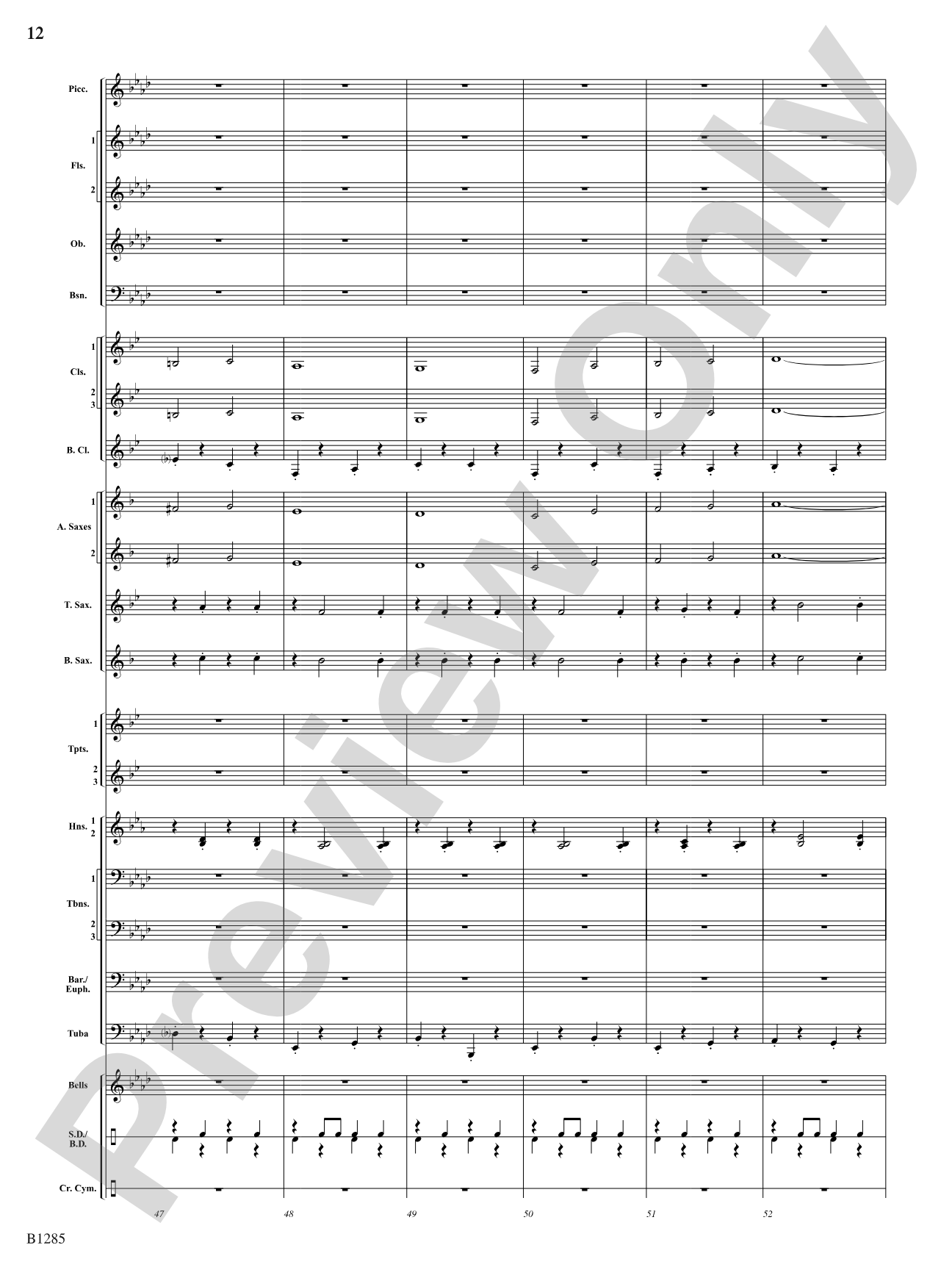 The All-American (Concert March): Concert Band Conductor Score & Parts
