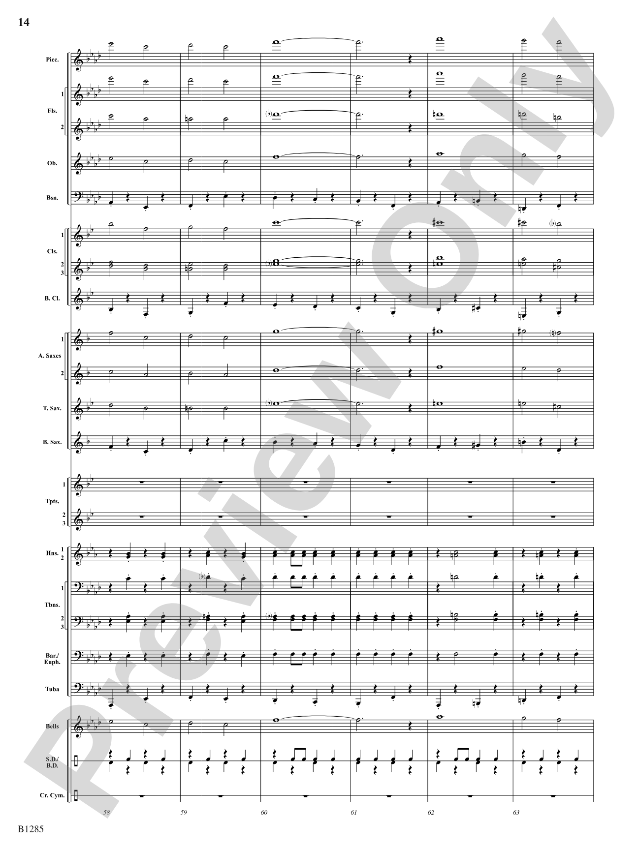 The All-American (Concert March): Concert Band Conductor Score & Parts