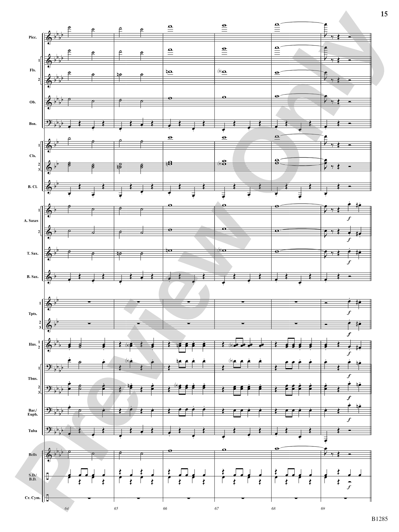 The All-American (Concert March): Concert Band Conductor Score & Parts