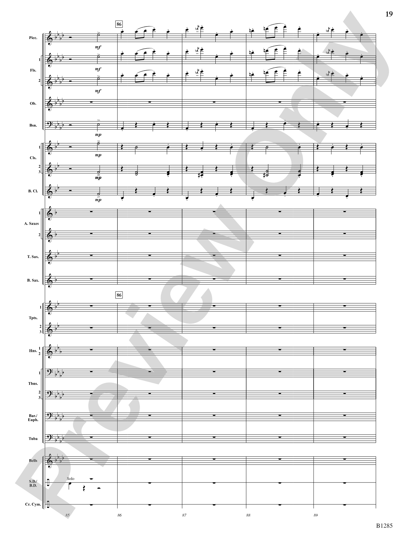 The All-American (Concert March): Concert Band Conductor Score & Parts