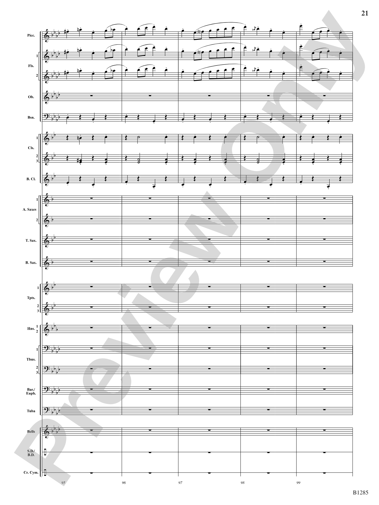 The All-American (Concert March): Concert Band Conductor Score & Parts