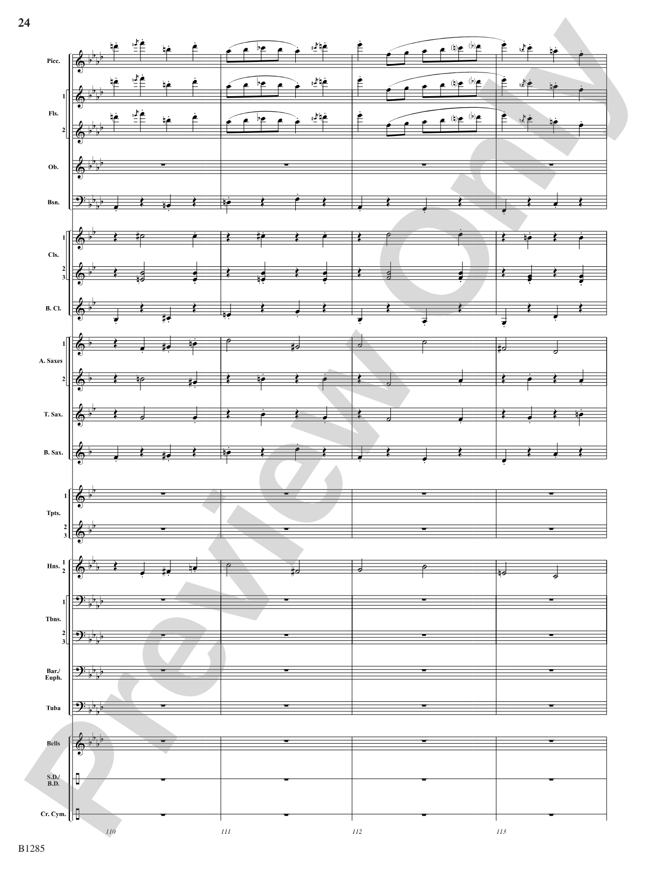 The All-American (Concert March): Concert Band Conductor Score & Parts