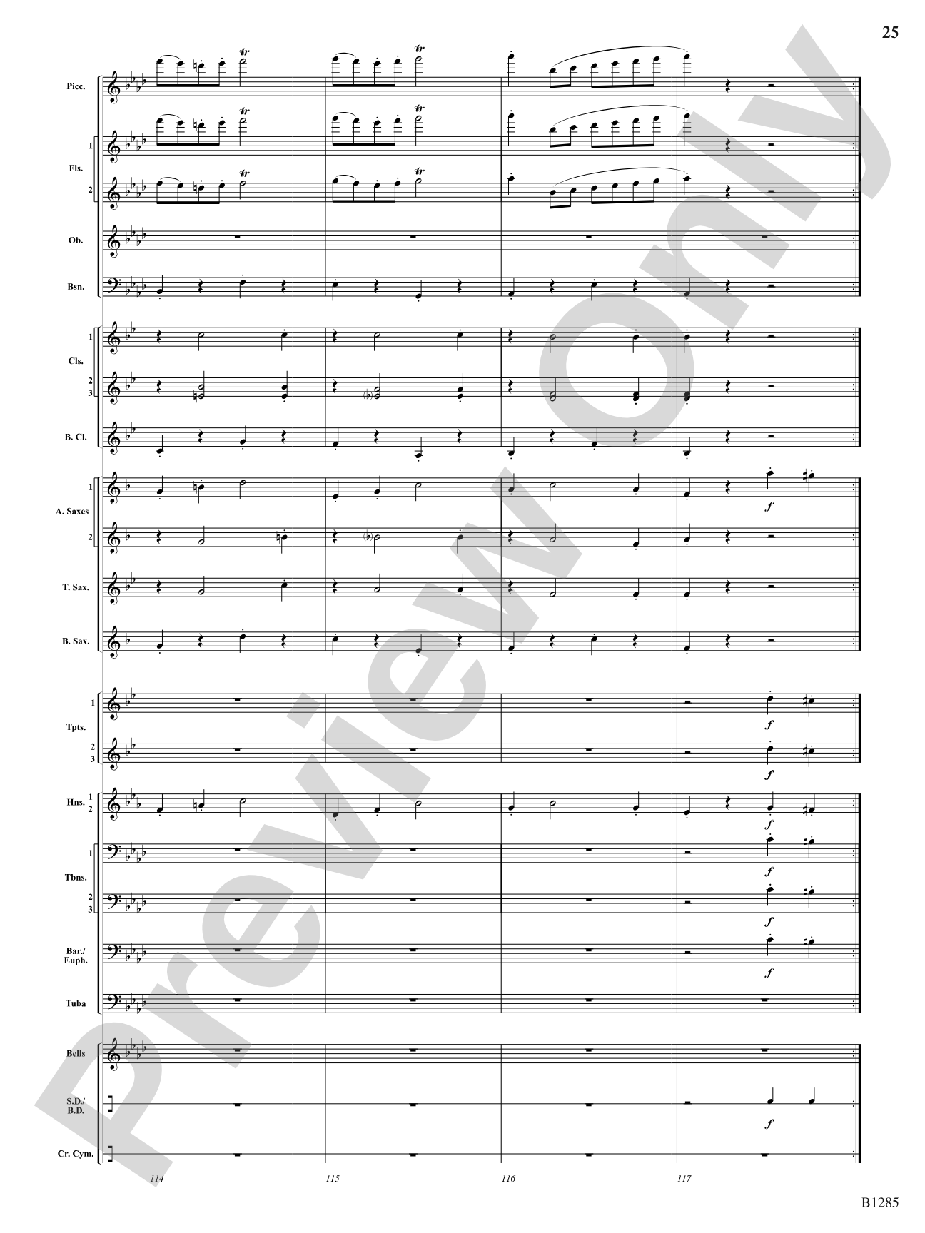 The All-American (Concert March): Concert Band Conductor Score & Parts