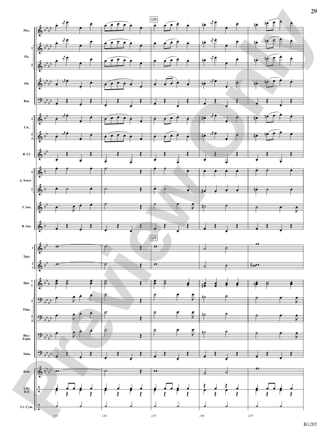 The All-American (Concert March): Concert Band Conductor Score & Parts