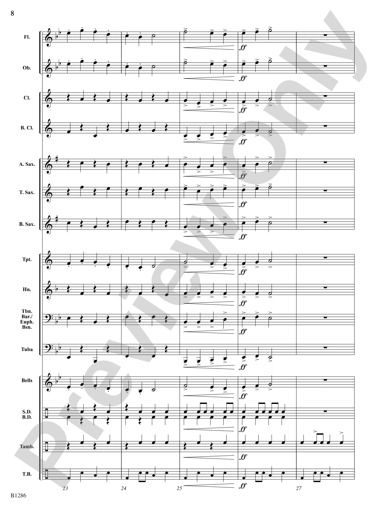 Country Caper: Concert Band Conductor Score & Parts