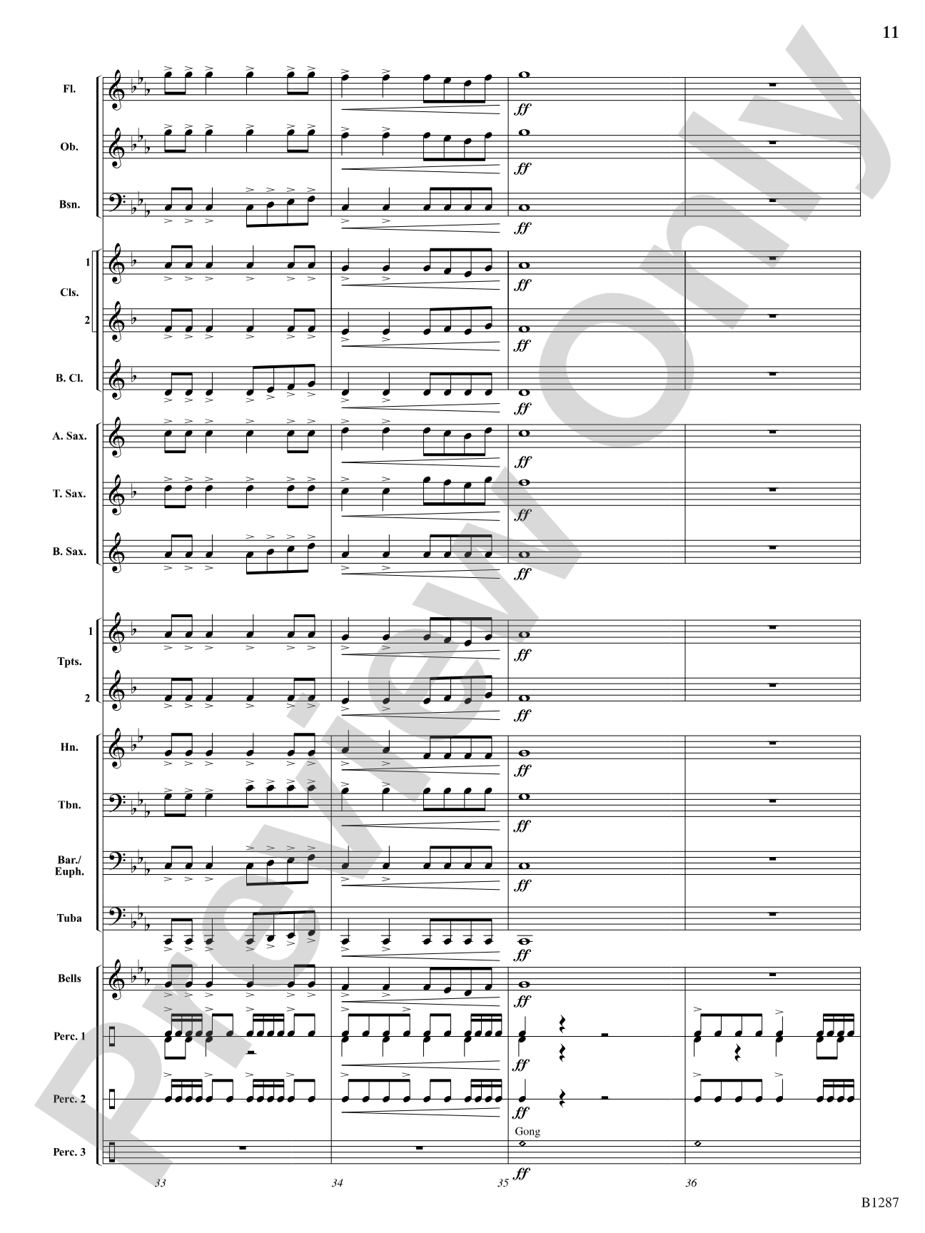 Steal the Thunder: Concert Band Conductor Score & Parts