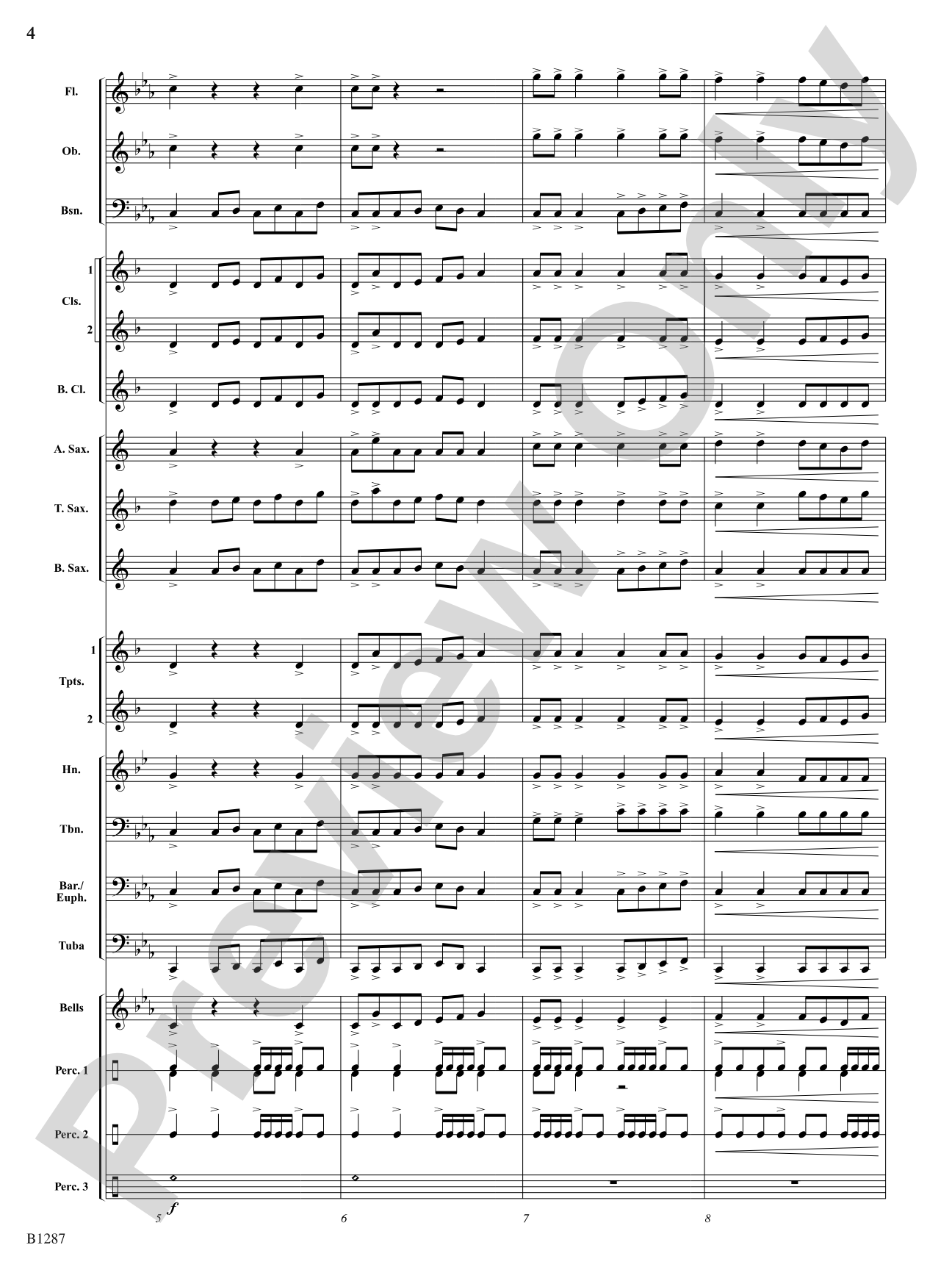 Steal the Thunder: Concert Band Conductor Score & Parts