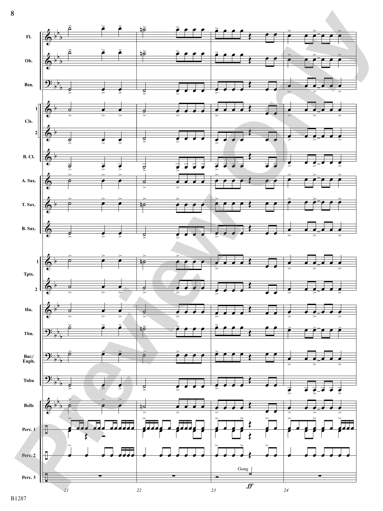 Steal the Thunder: Concert Band Conductor Score & Parts
