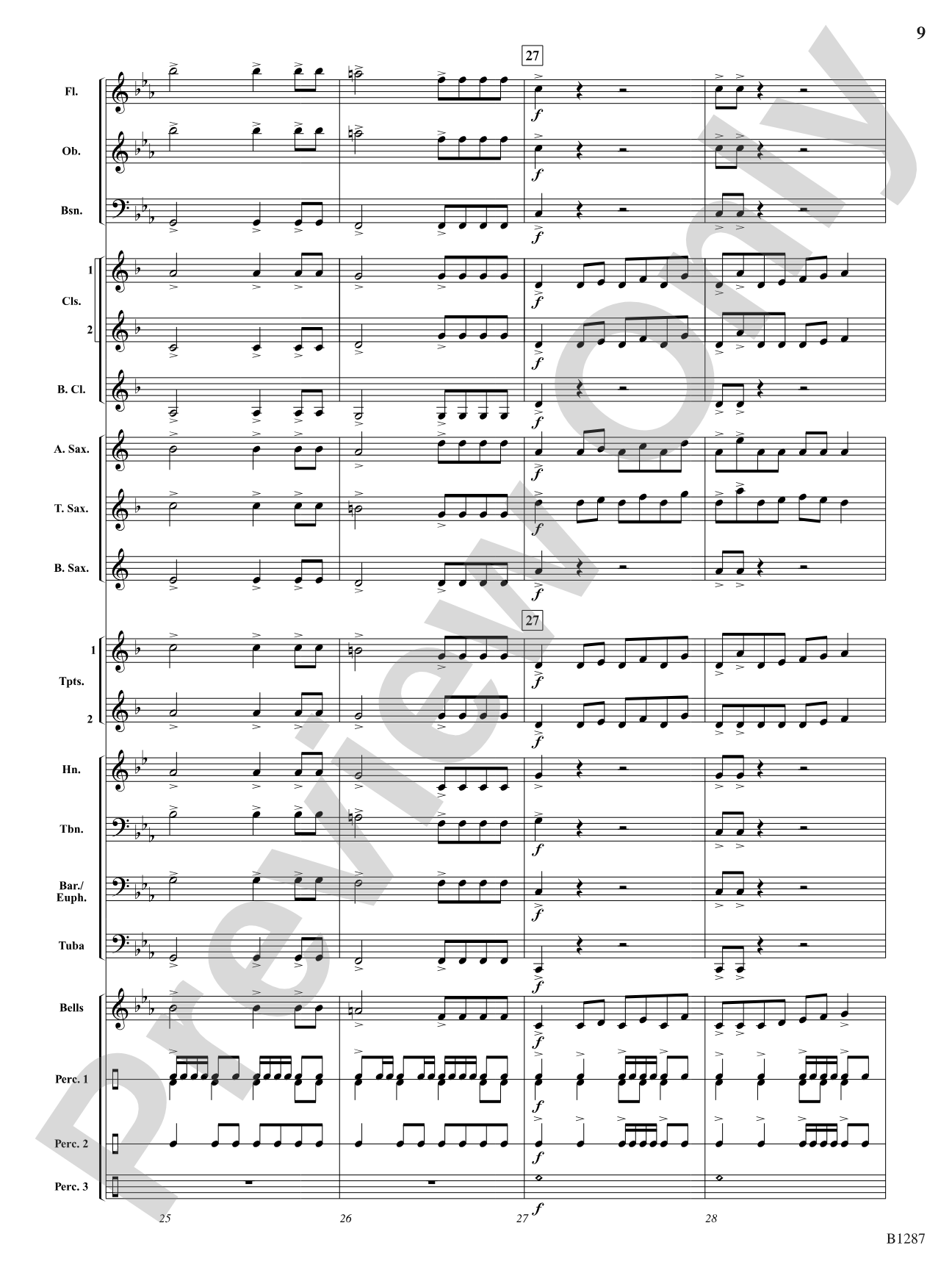 Steal the Thunder: Concert Band Conductor Score & Parts