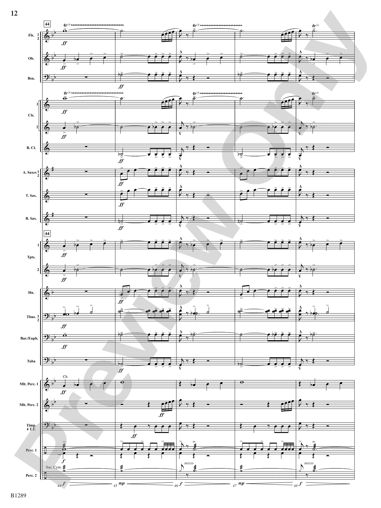Capricorn Moon: Concert Band Conductor Score & Parts