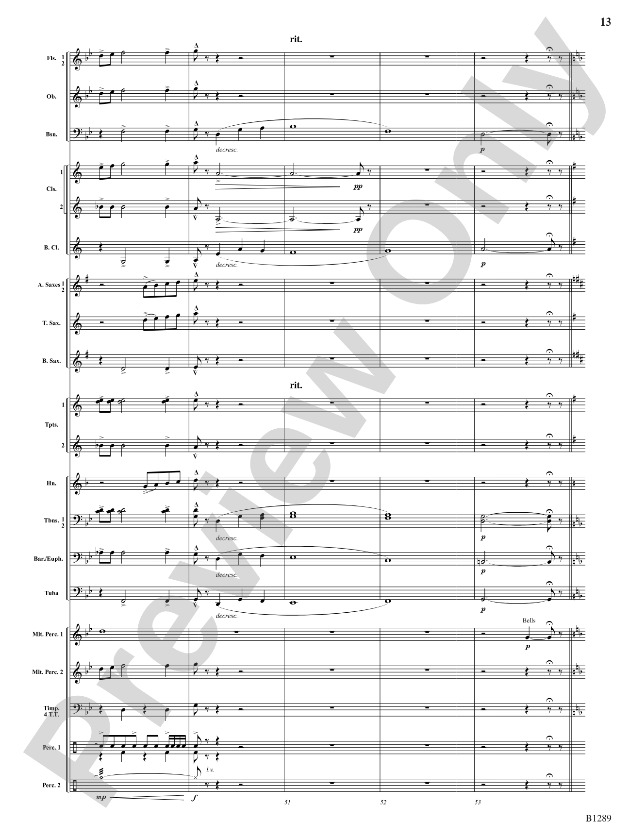 Capricorn Moon: Concert Band Conductor Score & Parts