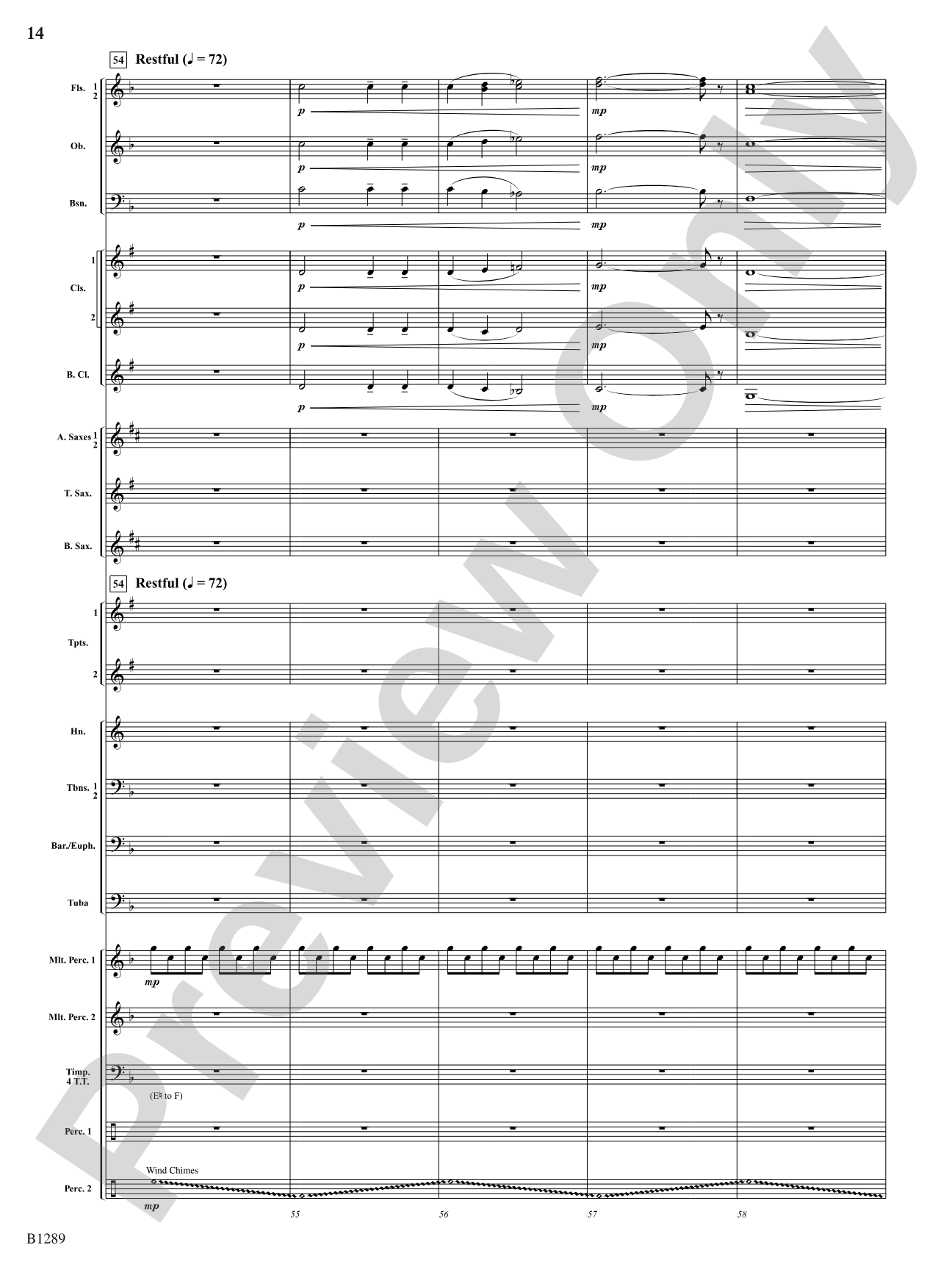Capricorn Moon: Concert Band Conductor Score & Parts