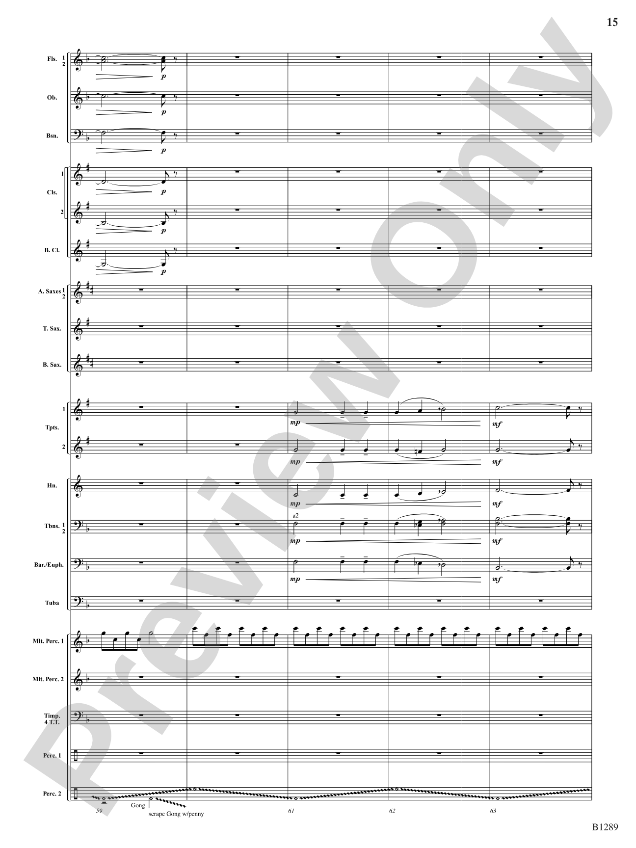 Capricorn Moon: Concert Band Conductor Score & Parts
