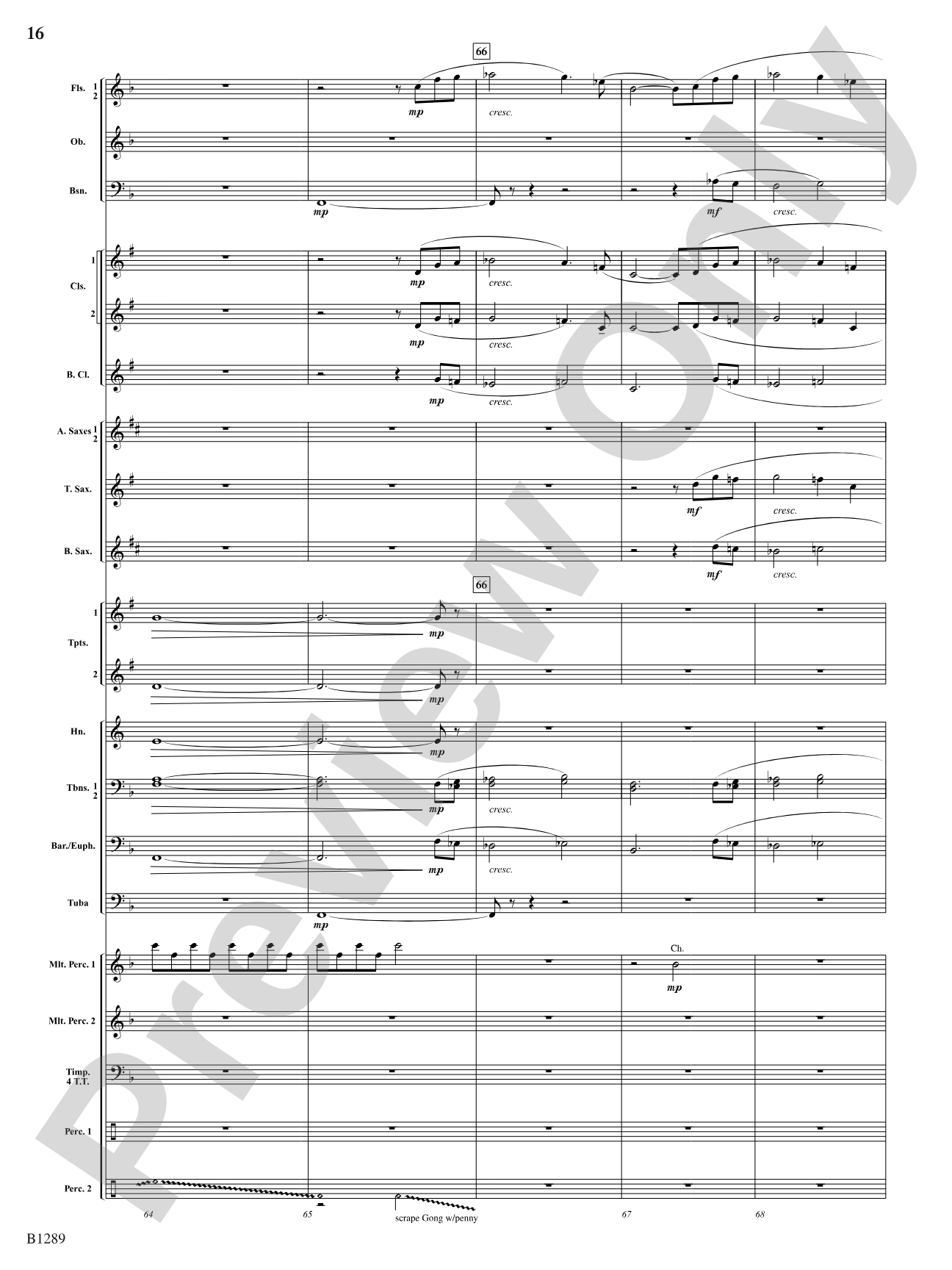 Capricorn Moon: Concert Band Conductor Score & Parts