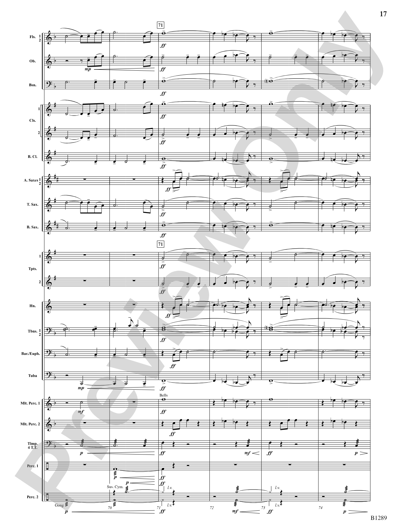 Capricorn Moon: Concert Band Conductor Score & Parts