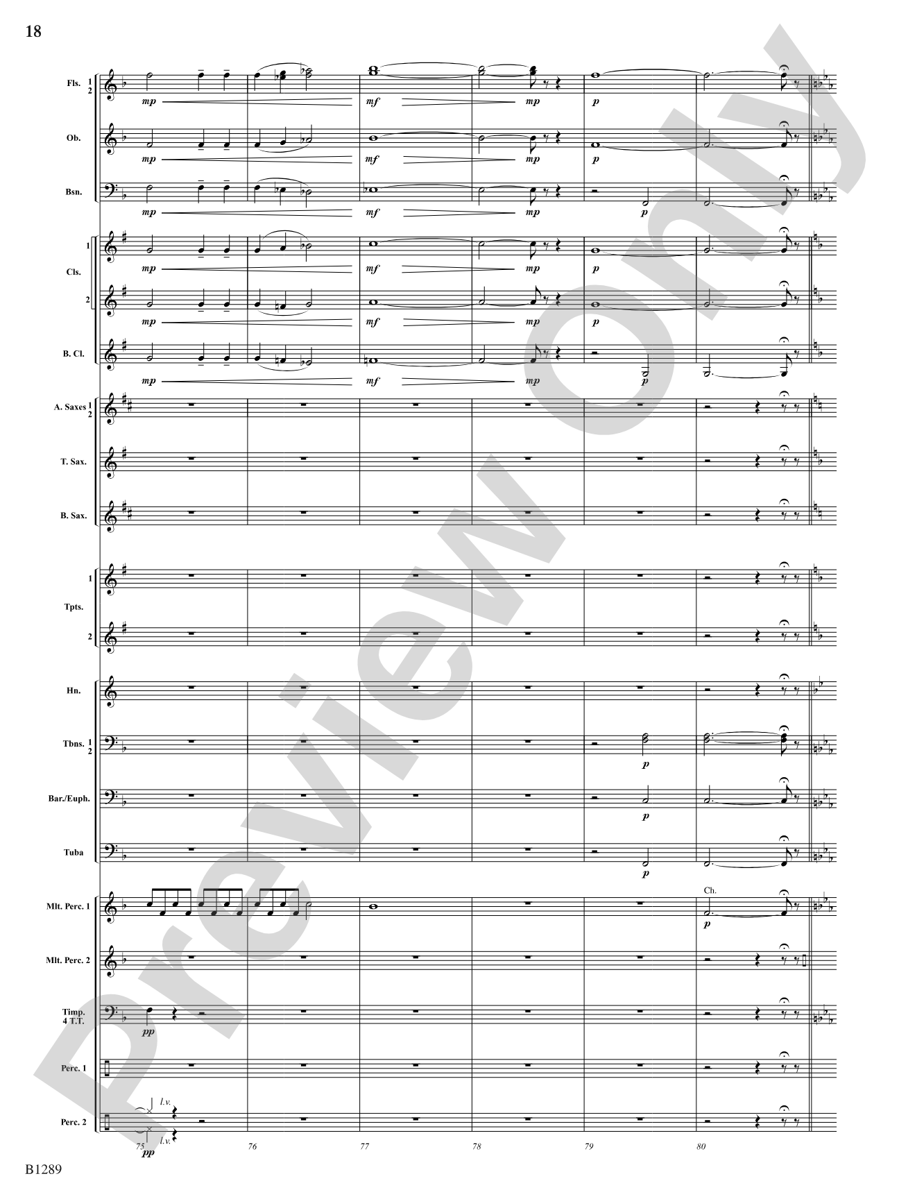 Capricorn Moon: Concert Band Conductor Score & Parts