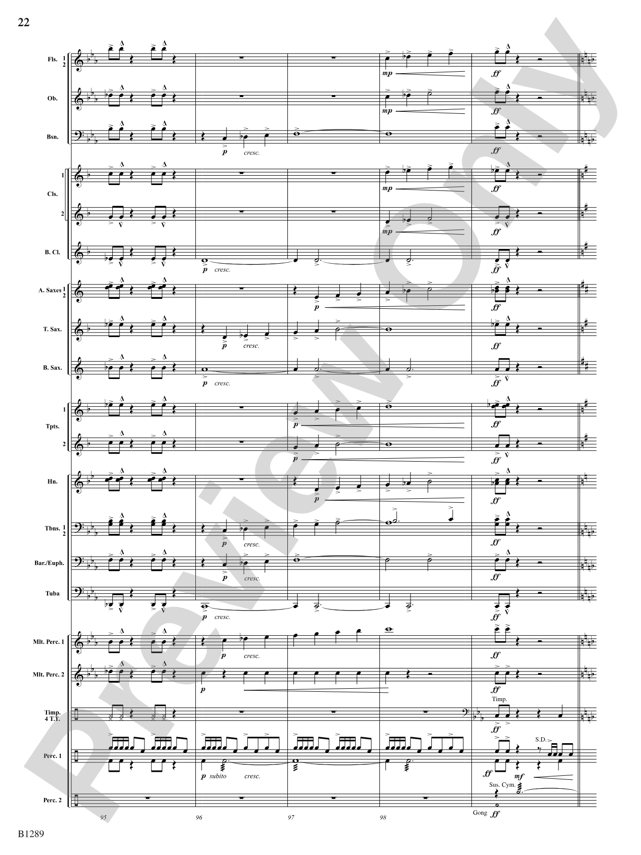 Capricorn Moon: Concert Band Conductor Score & Parts