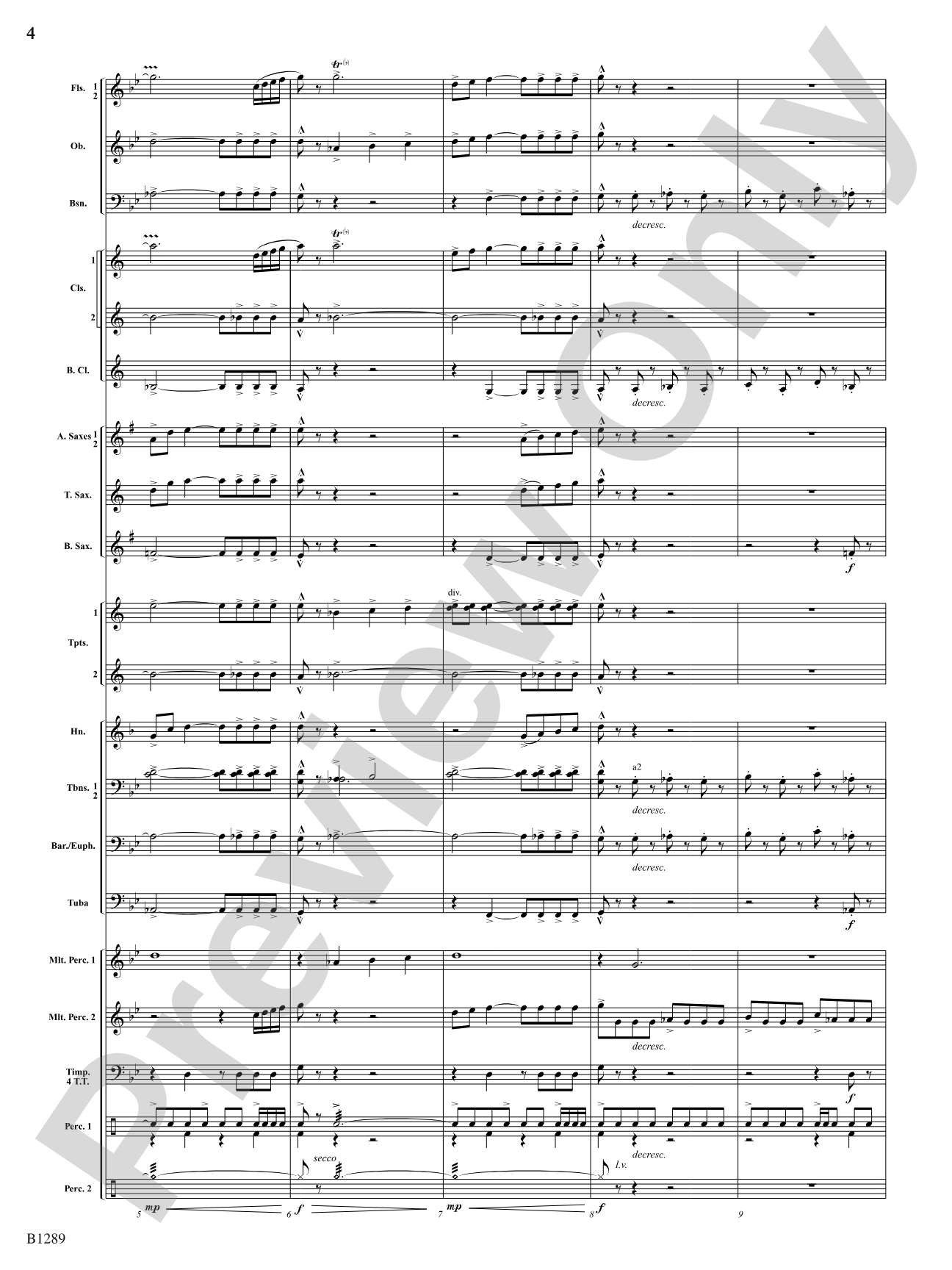 Capricorn Moon: Concert Band Conductor Score & Parts