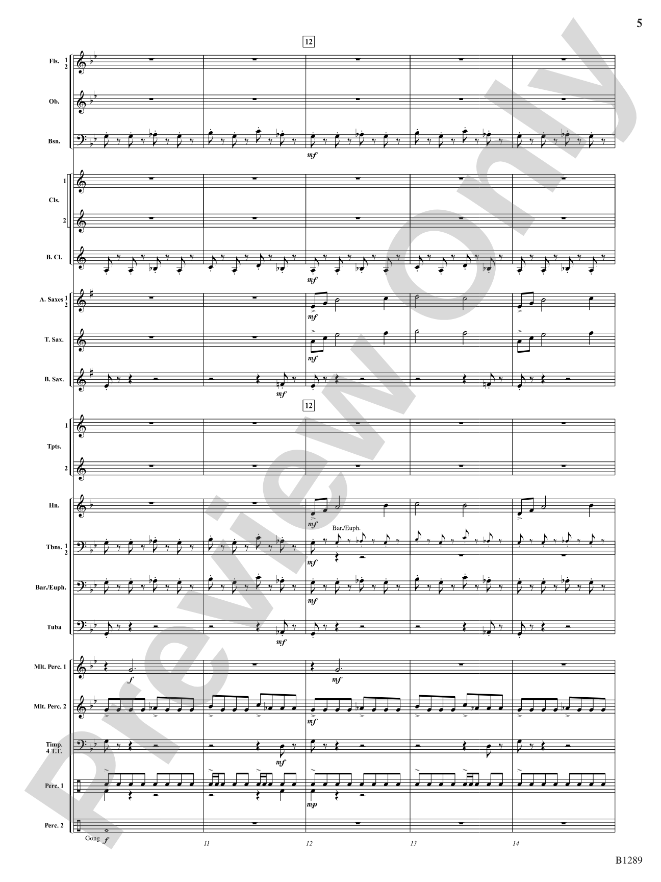 Capricorn Moon: Concert Band Conductor Score & Parts
