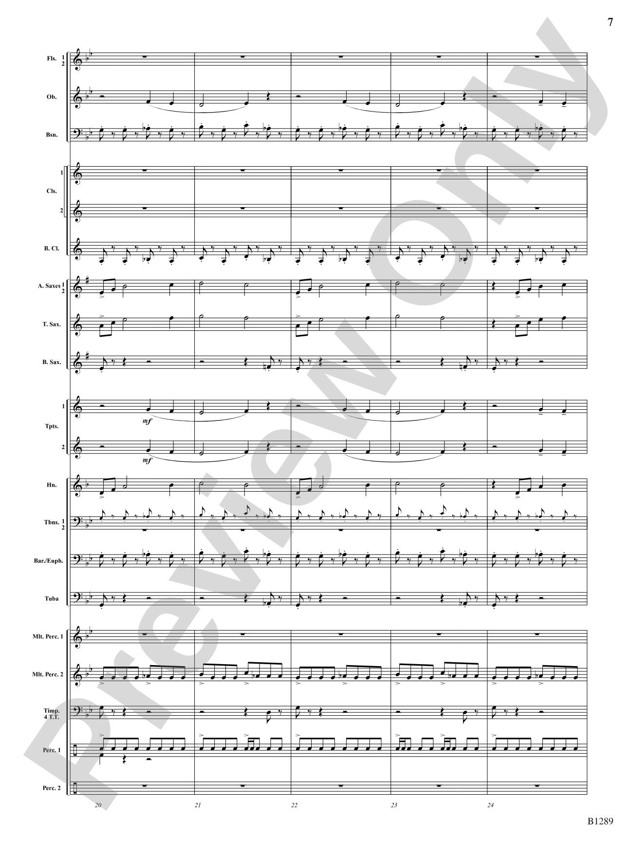 Capricorn Moon: Concert Band Conductor Score & Parts