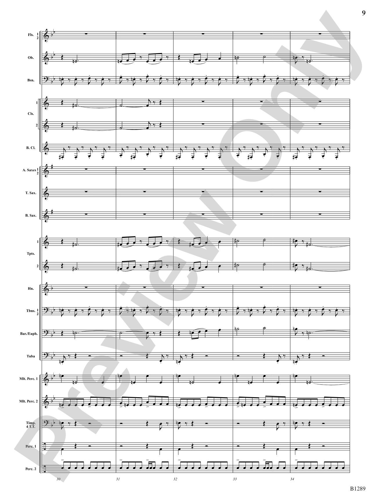 Capricorn Moon: Concert Band Conductor Score & Parts