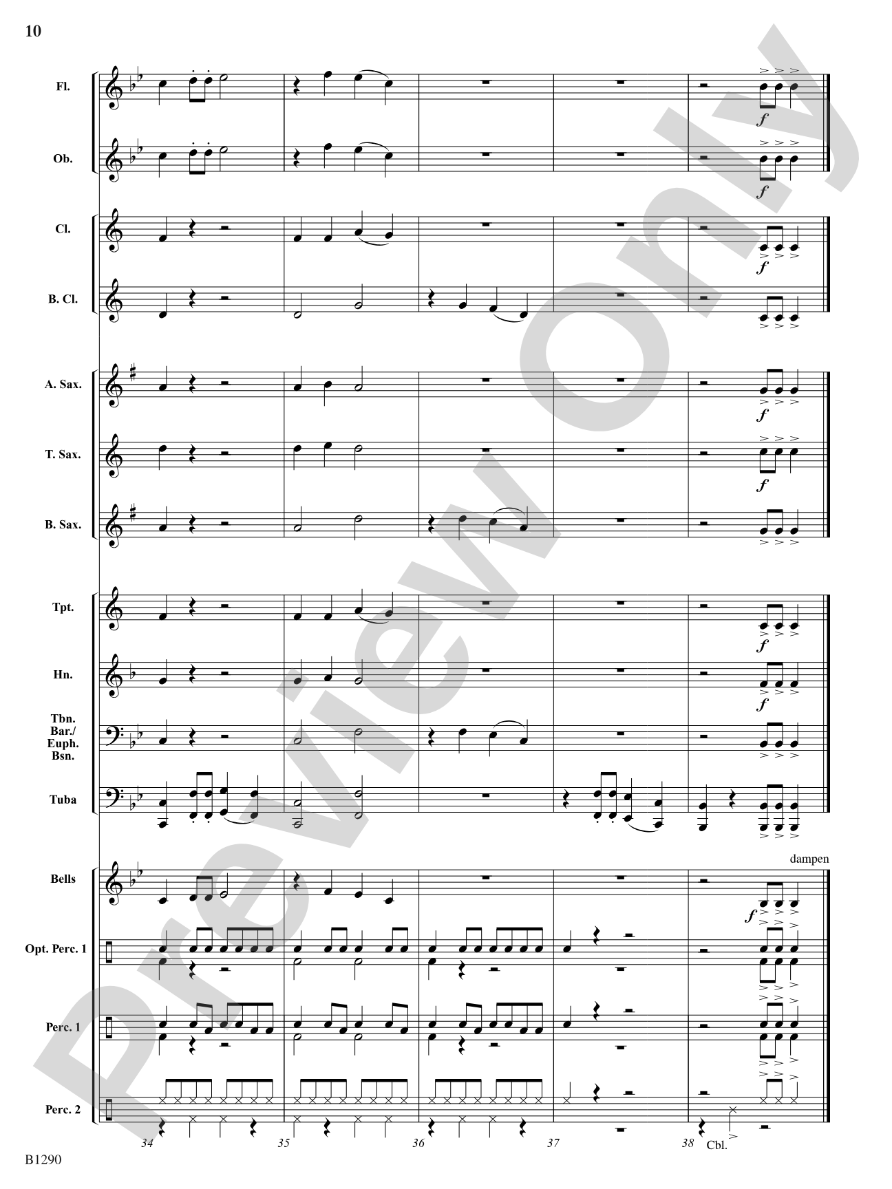 Aruba Tuba: Concert Band Conductor Score & Parts