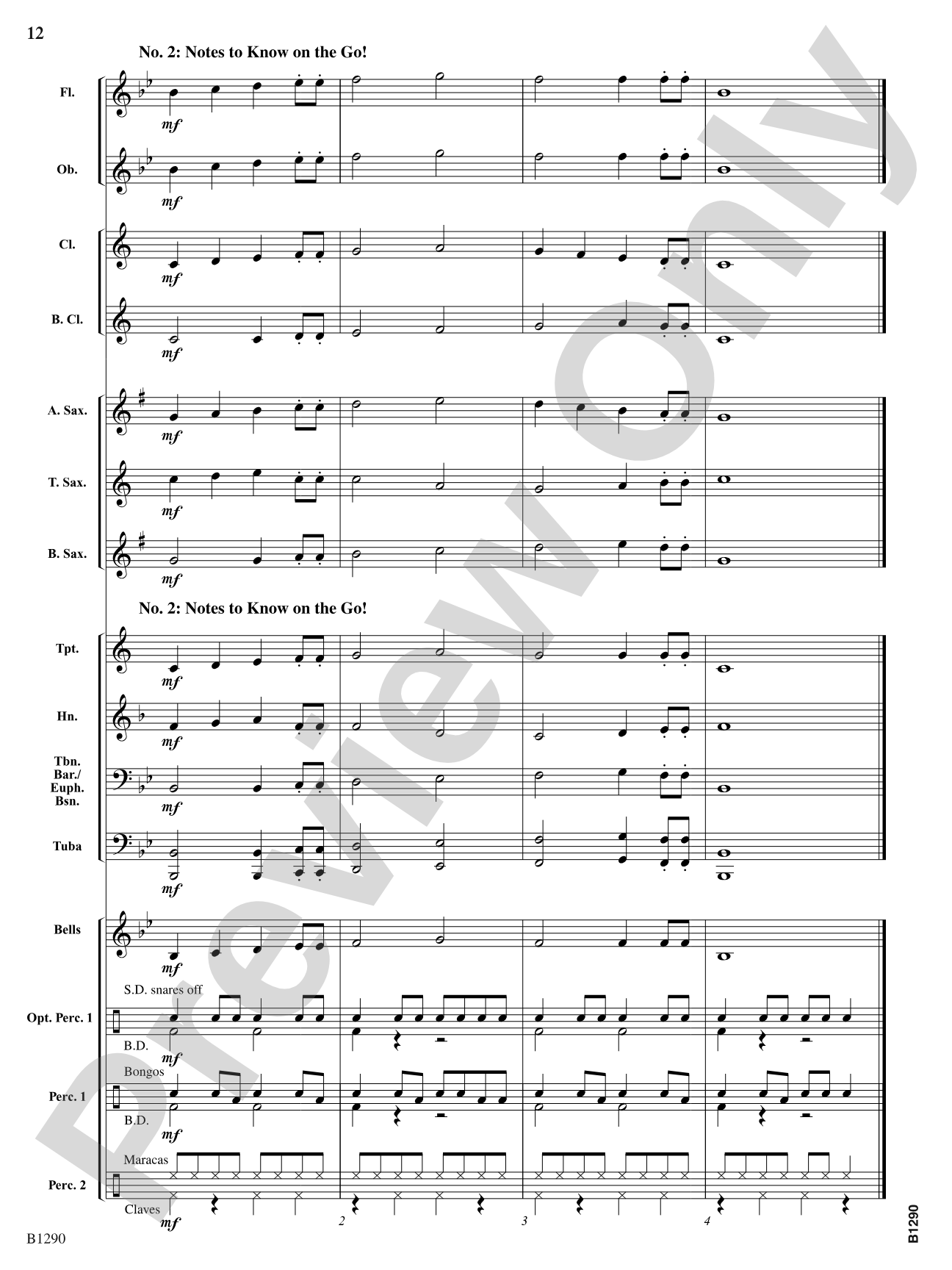 Aruba Tuba: Concert Band Conductor Score & Parts