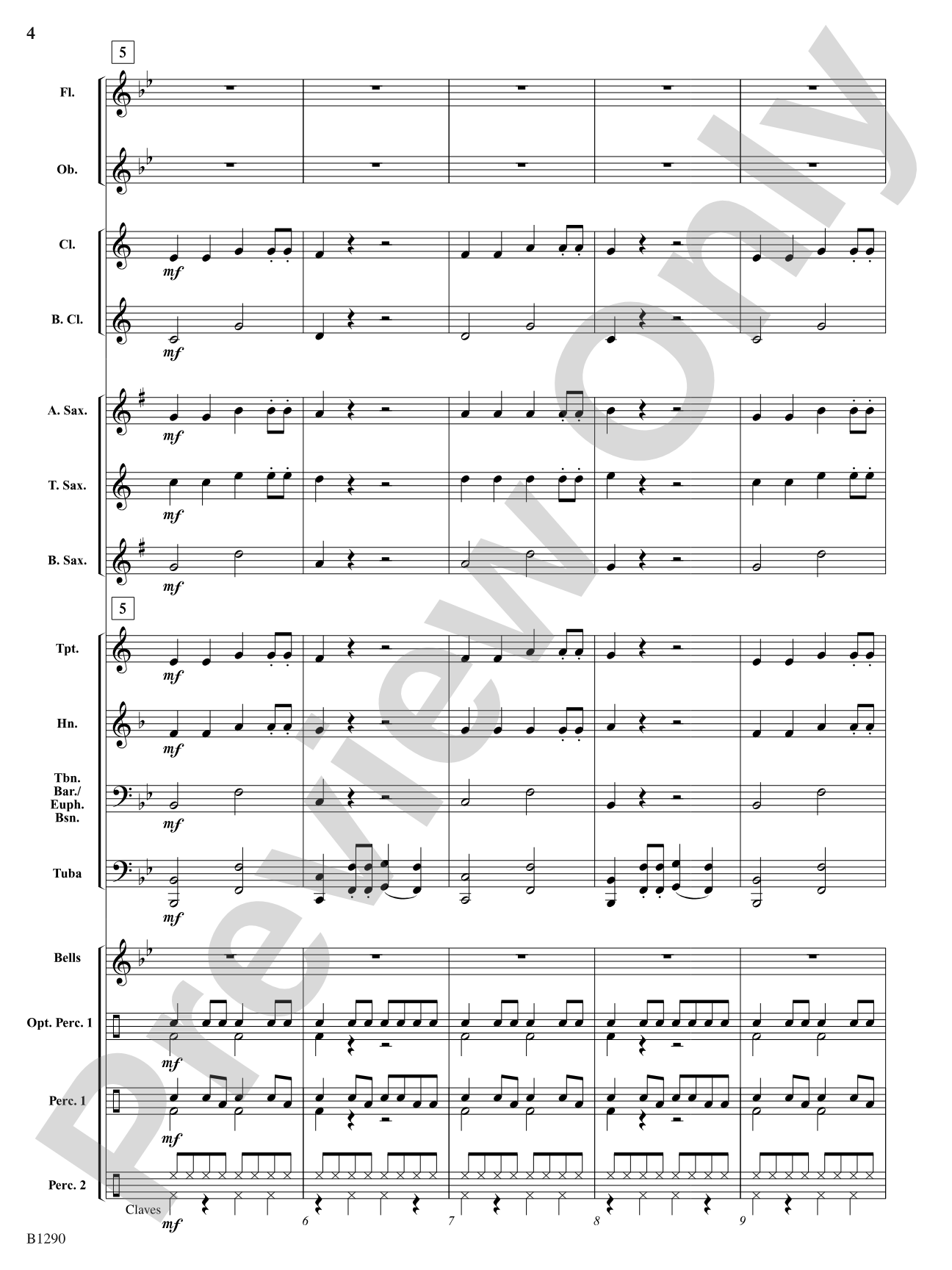 Aruba Tuba: Concert Band Conductor Score & Parts