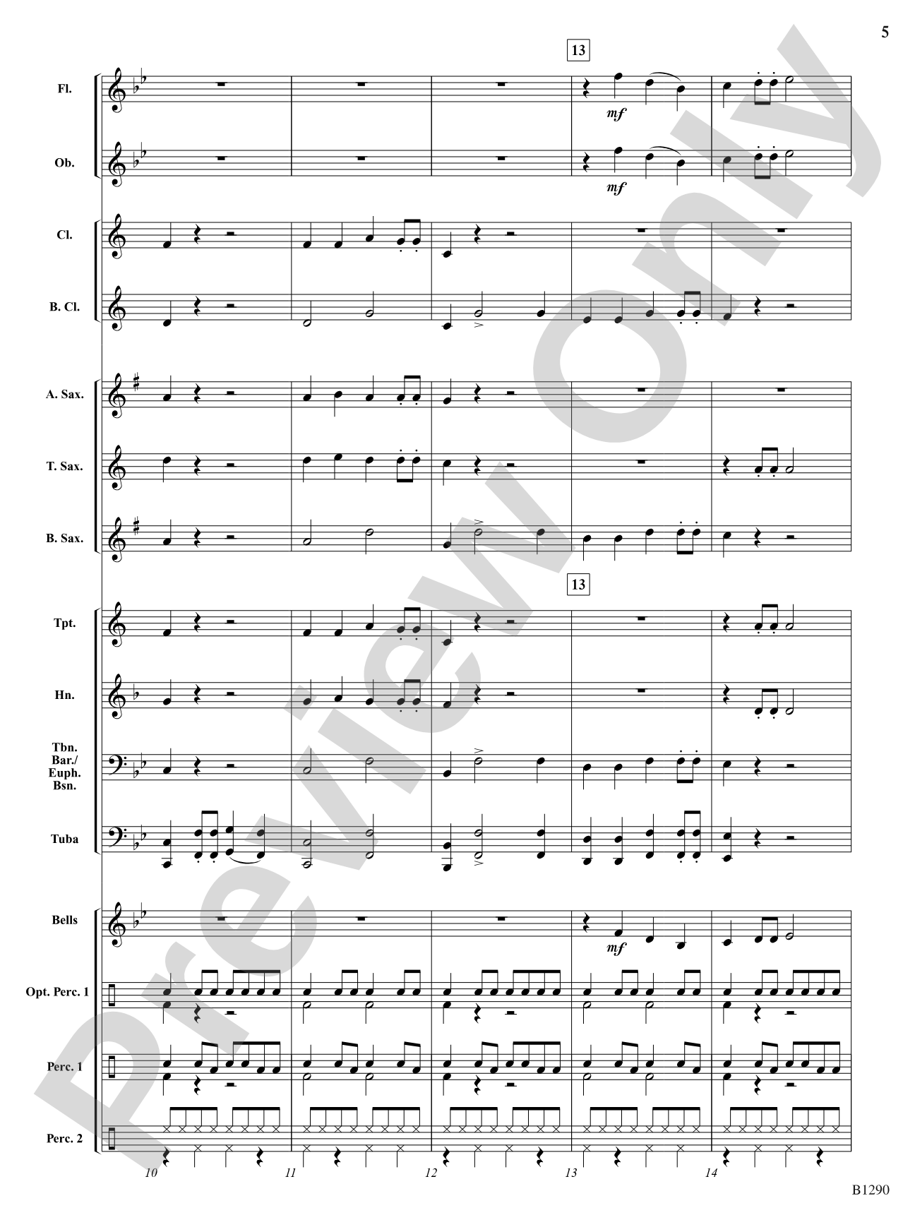 Aruba Tuba: Concert Band Conductor Score & Parts