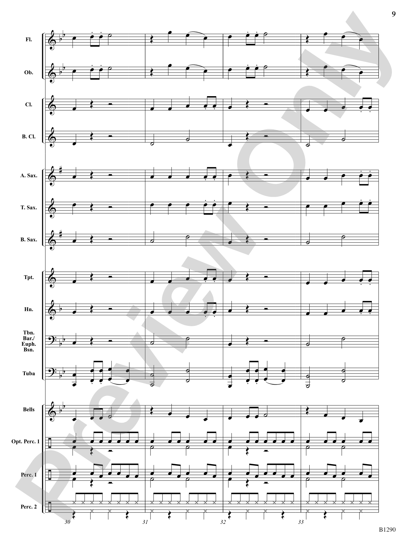 Aruba Tuba: Concert Band Conductor Score & Parts