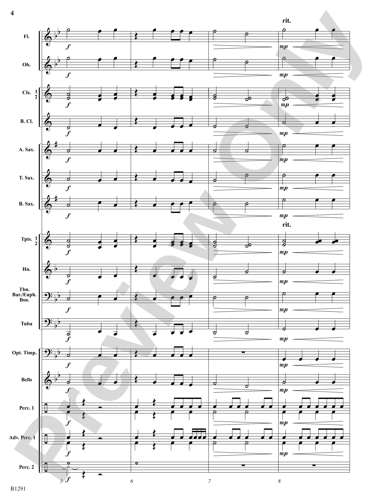 Comet Ride: Concert Band Conductor Score & Parts