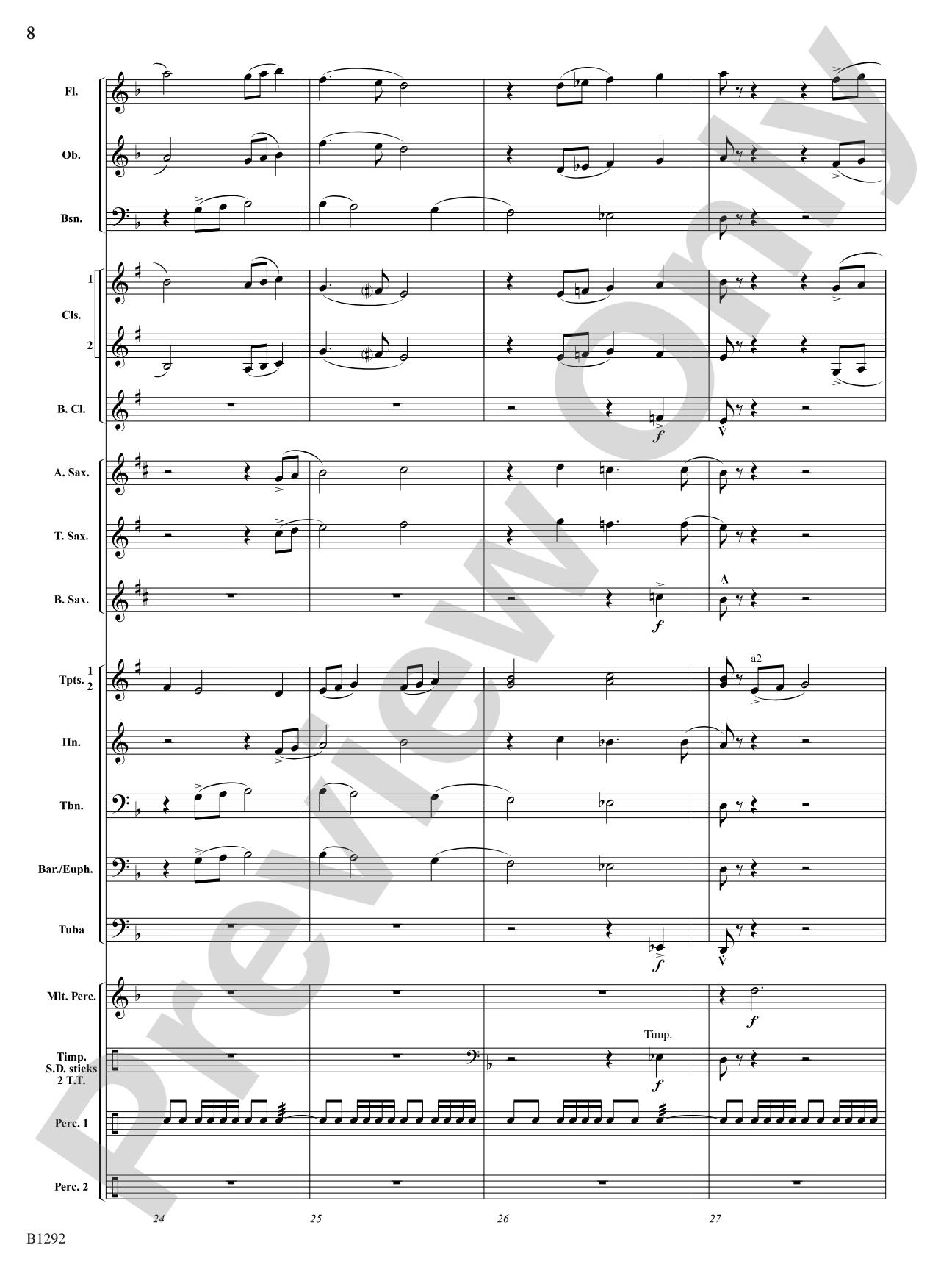 Sentinels: Concert Band Conductor Score & Parts