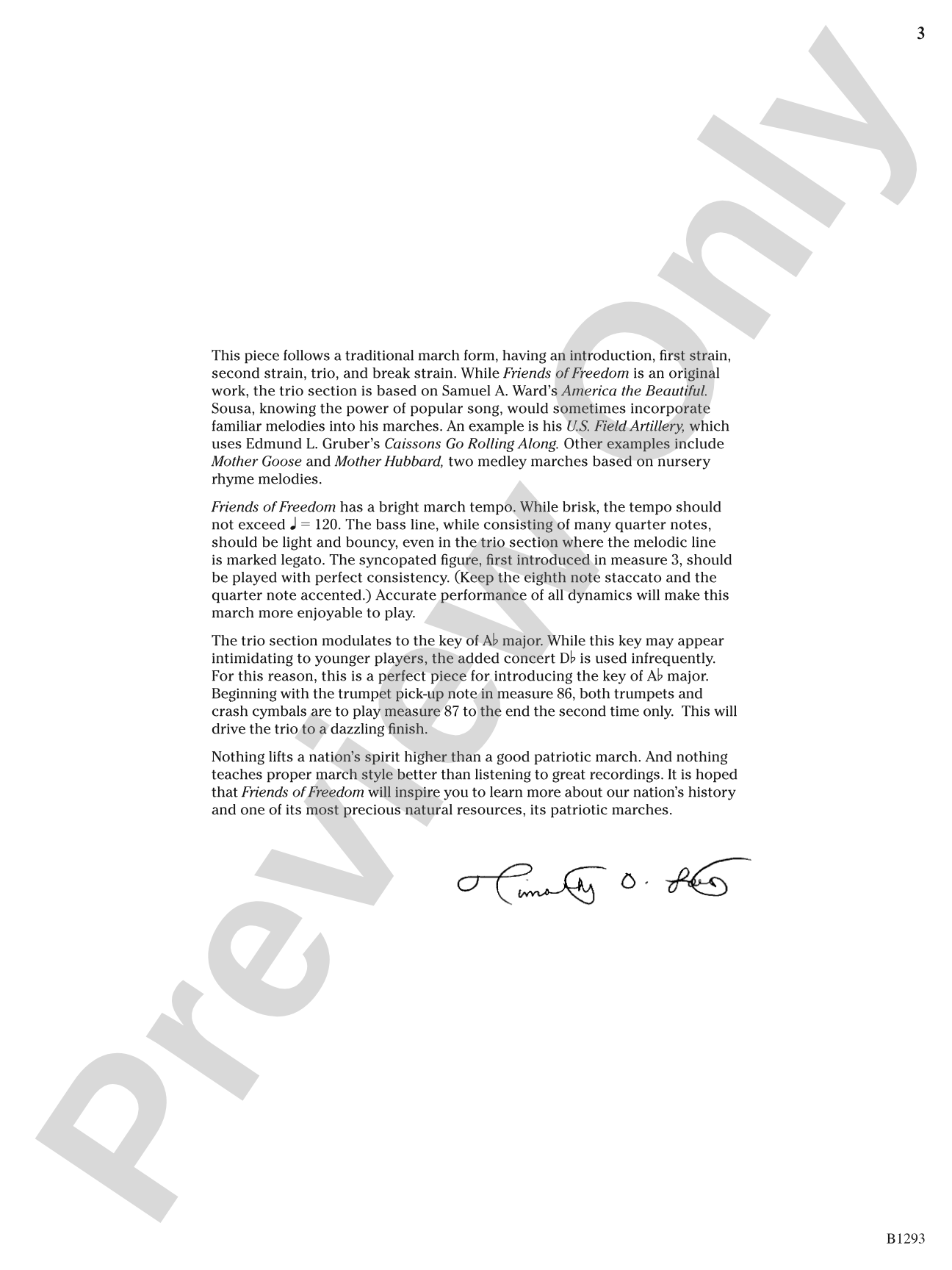 Friends of Freedom (Concert March): Concert Band Conductor Score & Parts