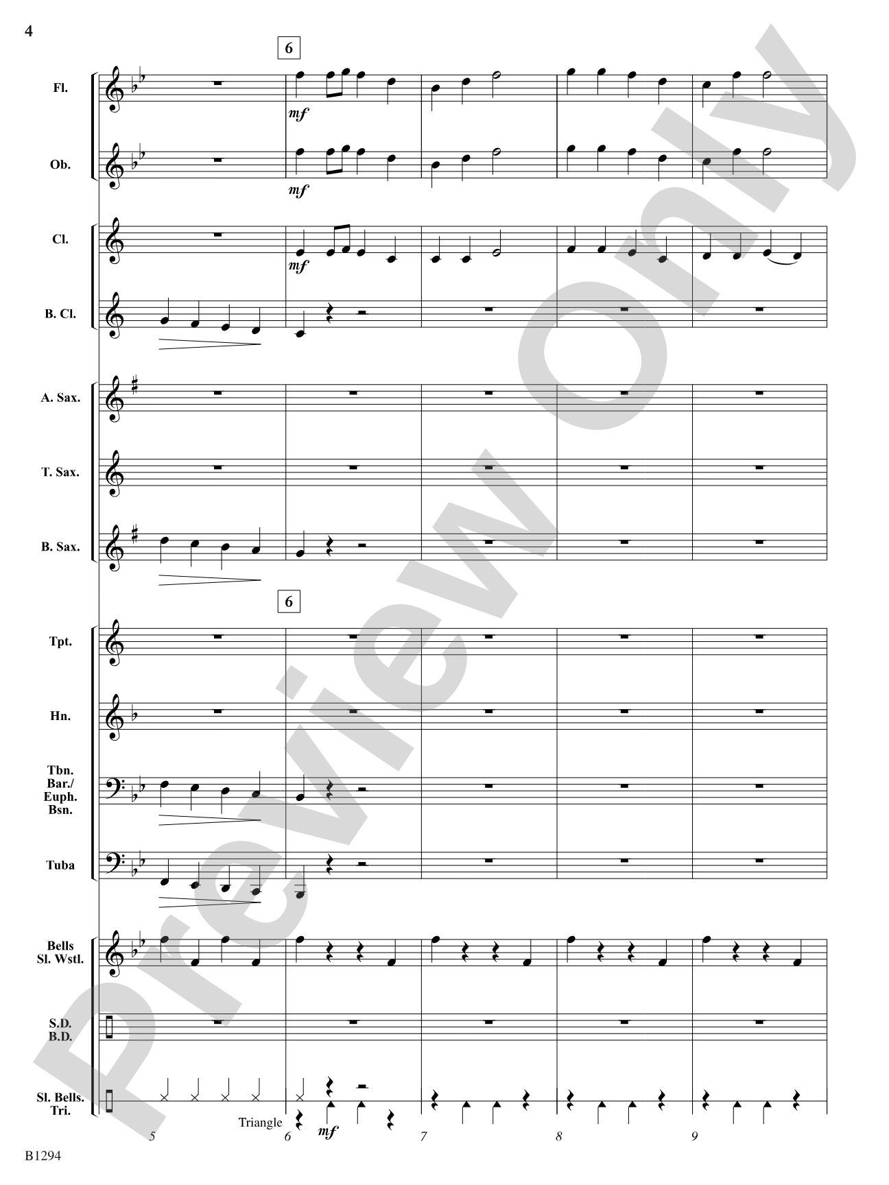 Santa on the Housetop: Concert Band Conductor Score & Parts