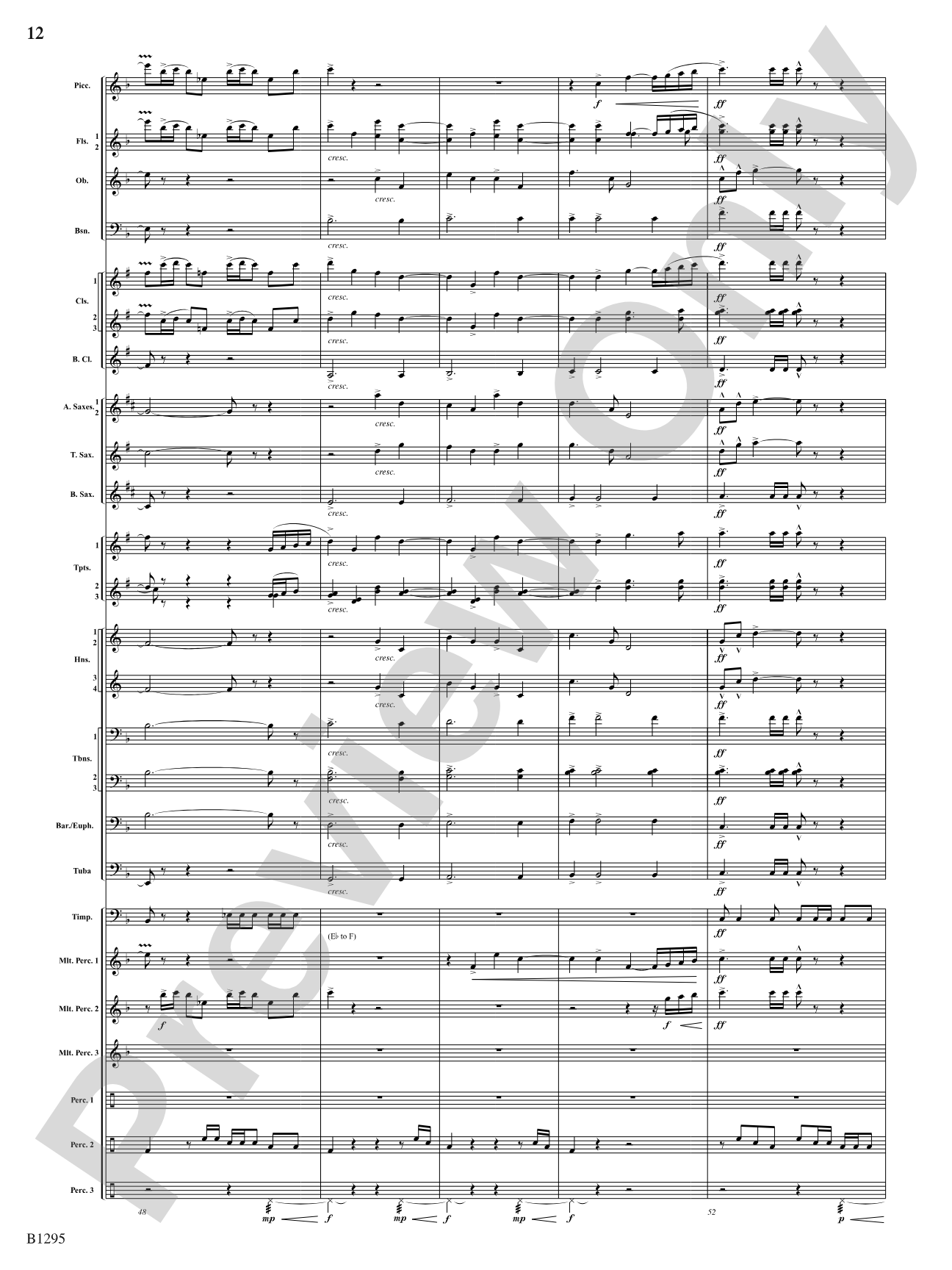 Convergence: Concert Band Conductor Score & Parts