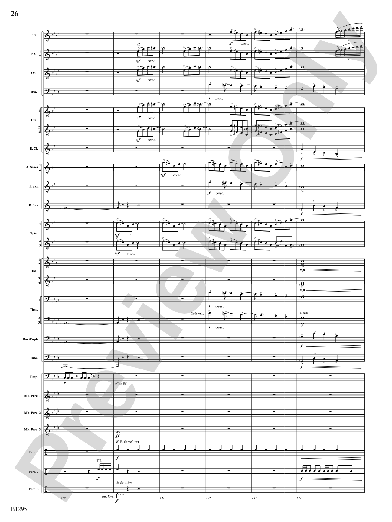 Convergence: Concert Band Conductor Score & Parts