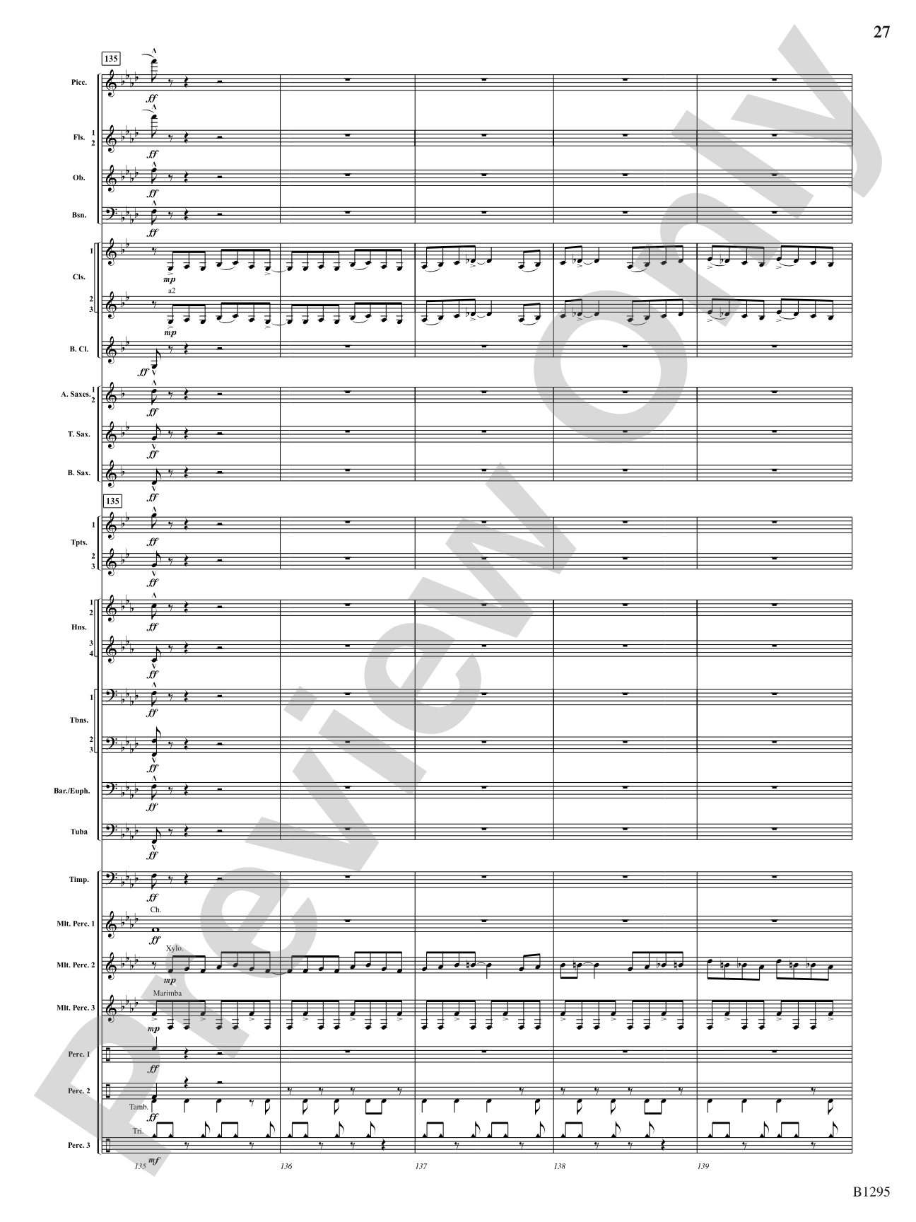 Convergence: Concert Band Conductor Score & Parts