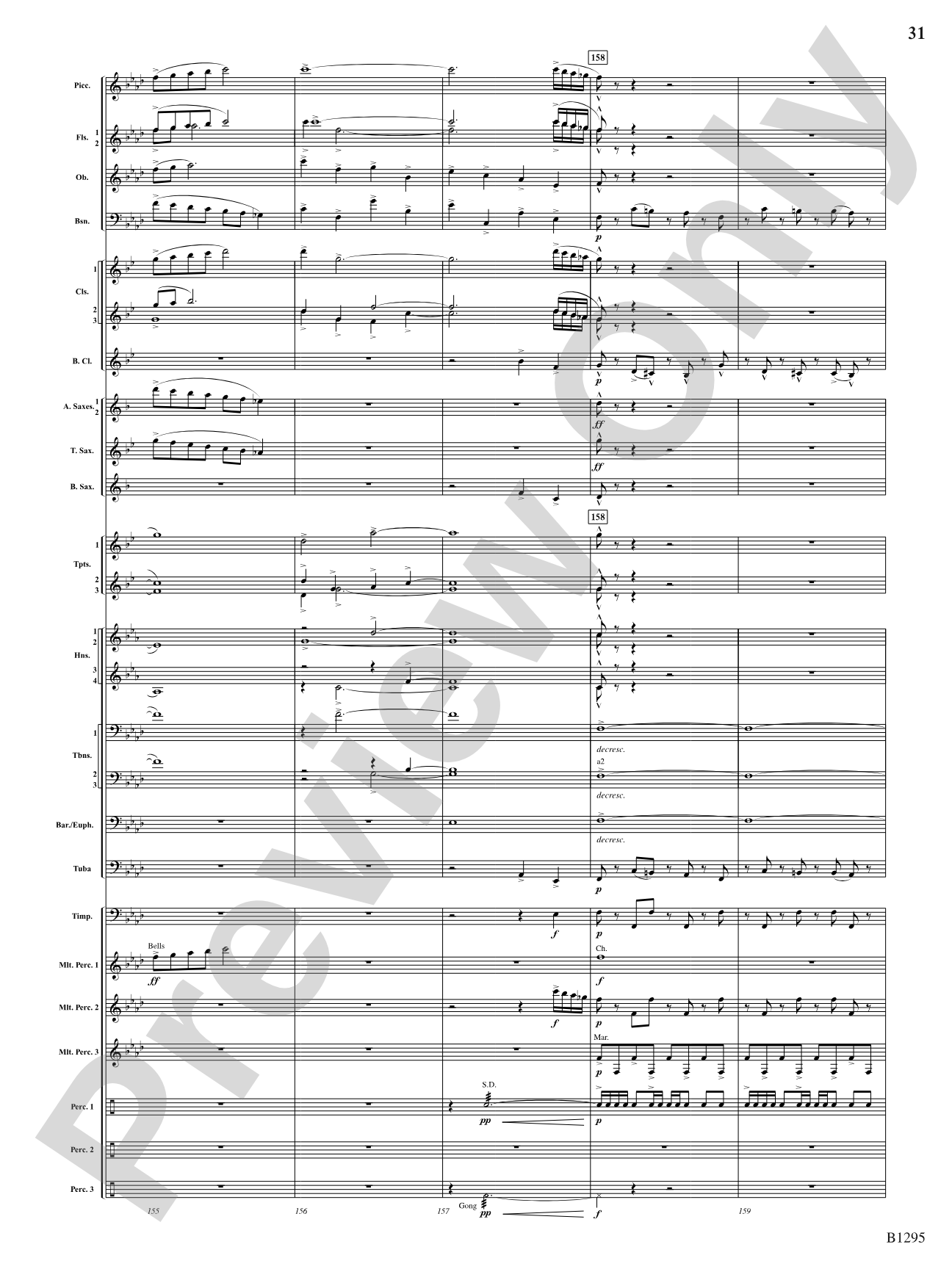 Convergence: Concert Band Conductor Score & Parts