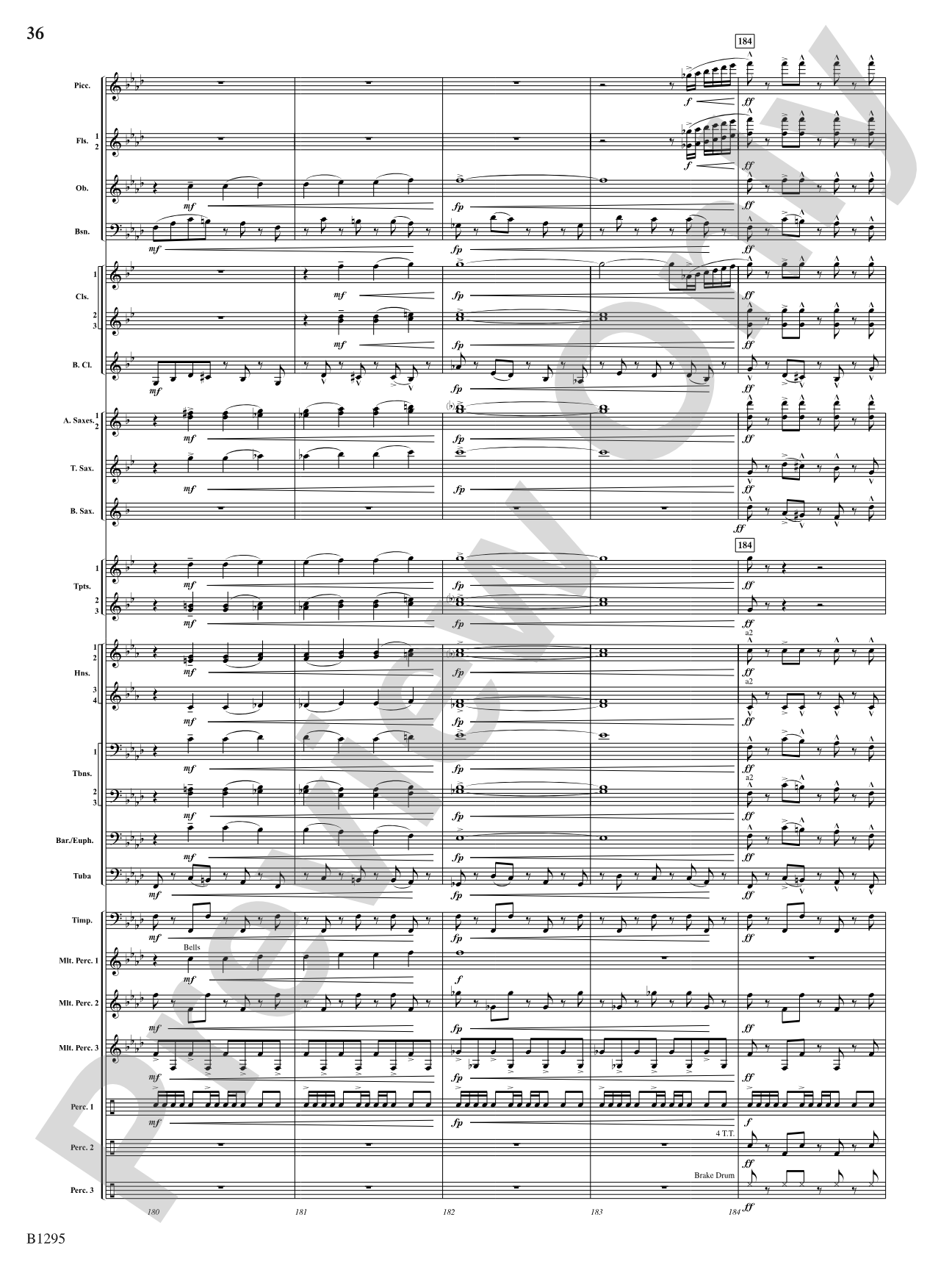 Convergence: Concert Band Conductor Score & Parts