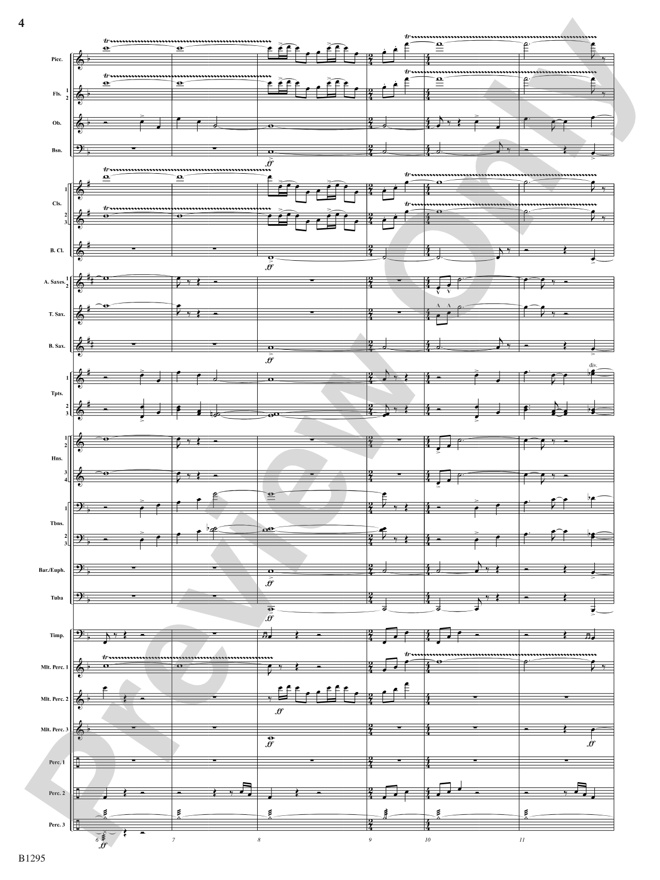 Convergence: Concert Band Conductor Score & Parts