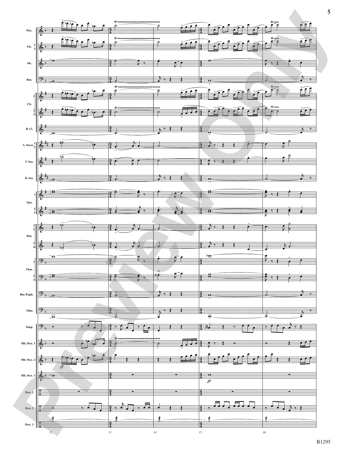 Convergence: Concert Band Conductor Score & Parts
