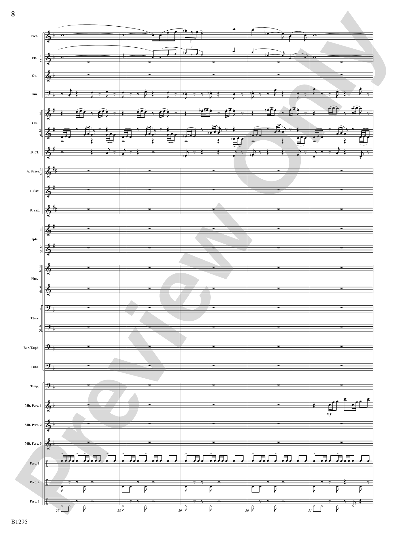 Convergence: Concert Band Conductor Score & Parts