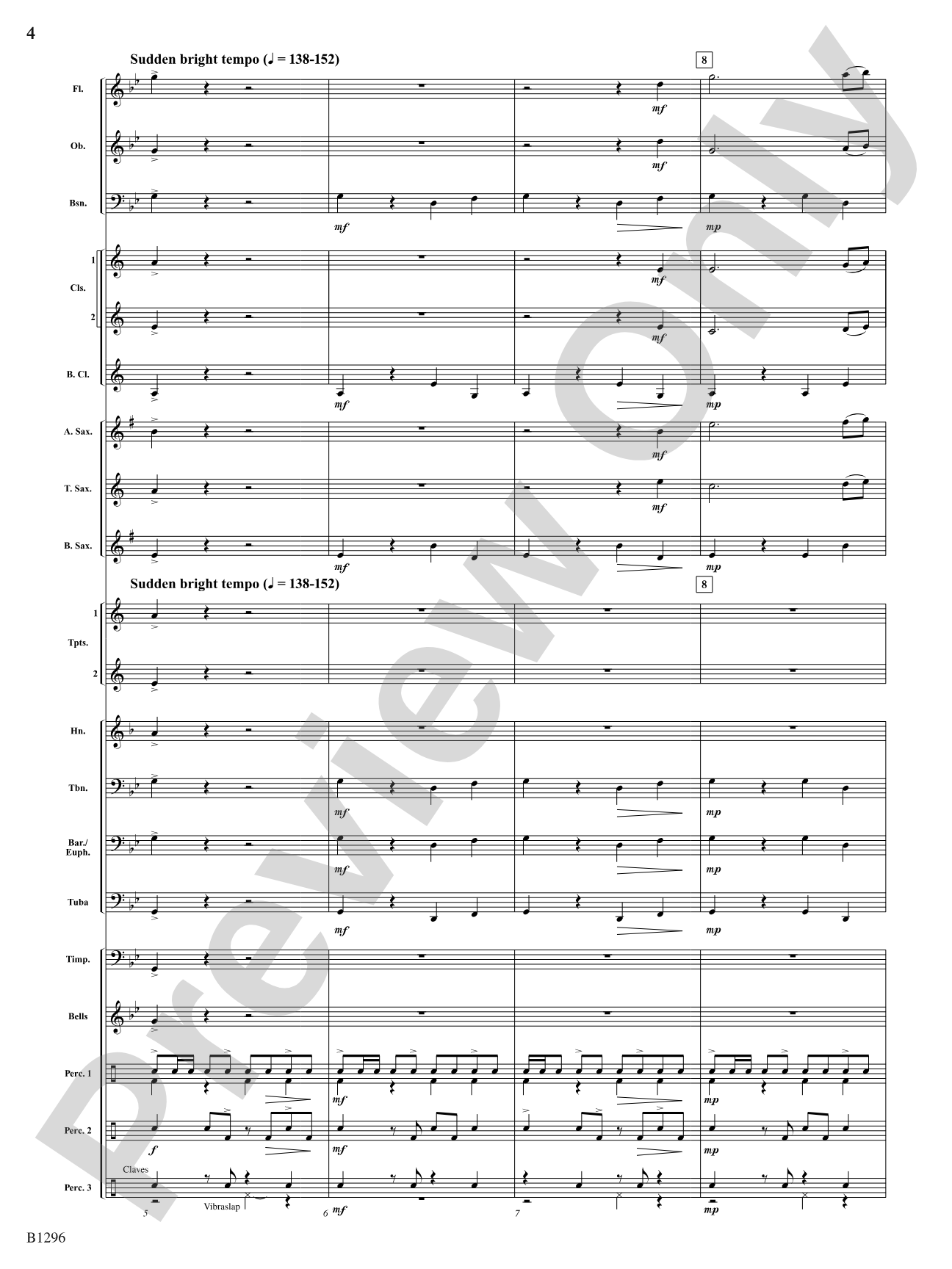 Kamehameha (The Great Warrior): Concert Band Conductor Score & Parts